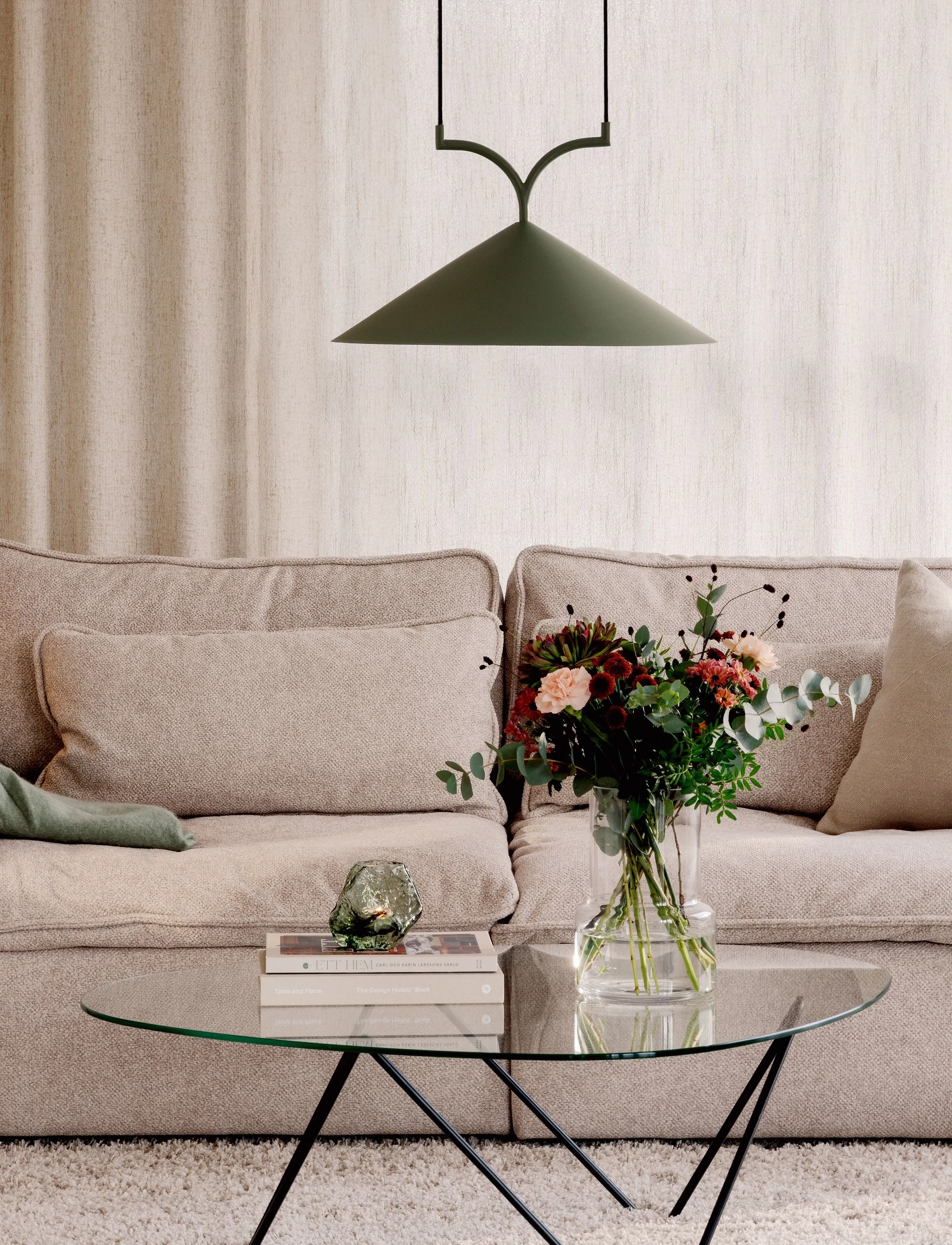 Globen Lighting - Pendant Curve 50 - hanglampen - green - 3