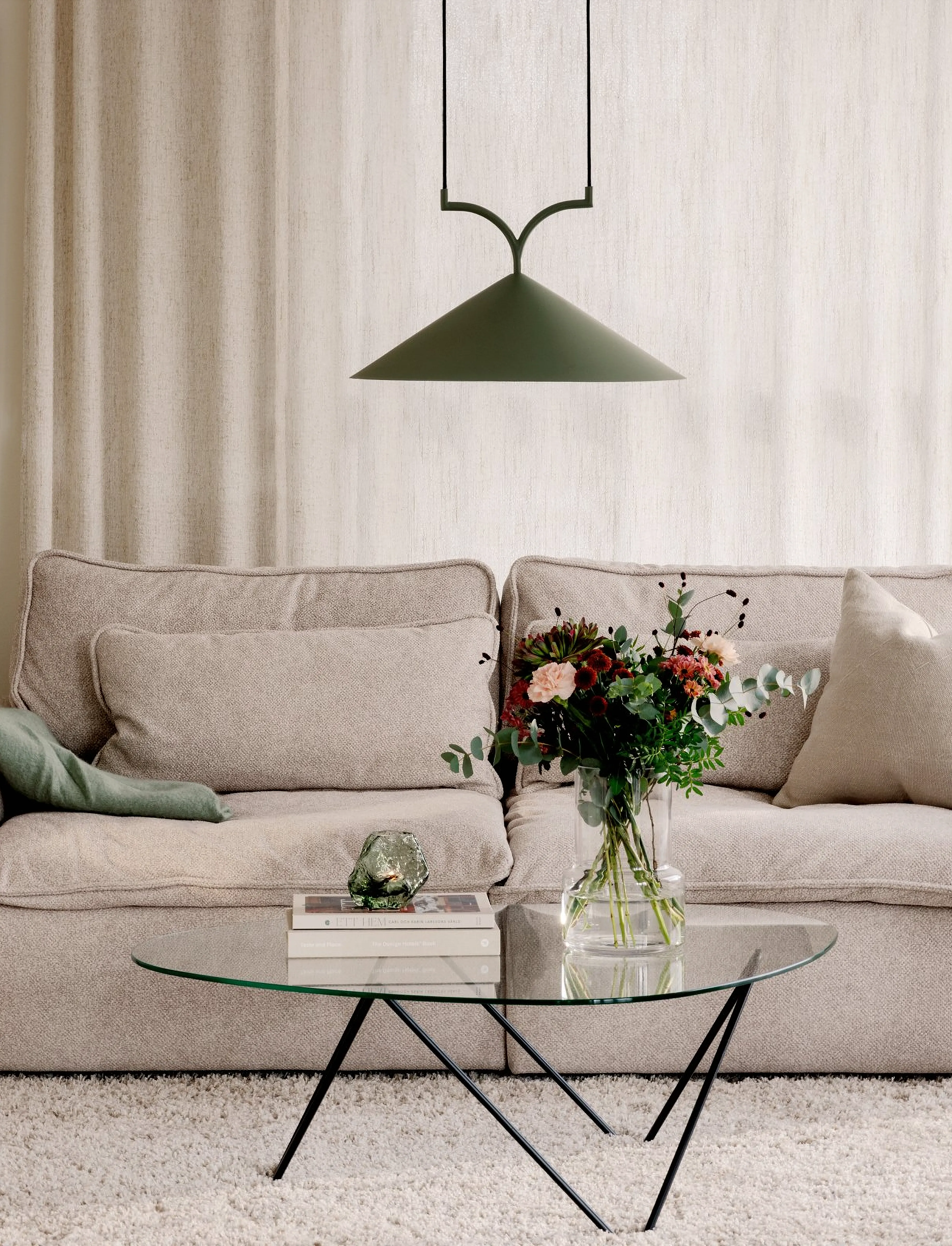 Globen Lighting - Pendant Curve 50 - hanglampen - green - 4