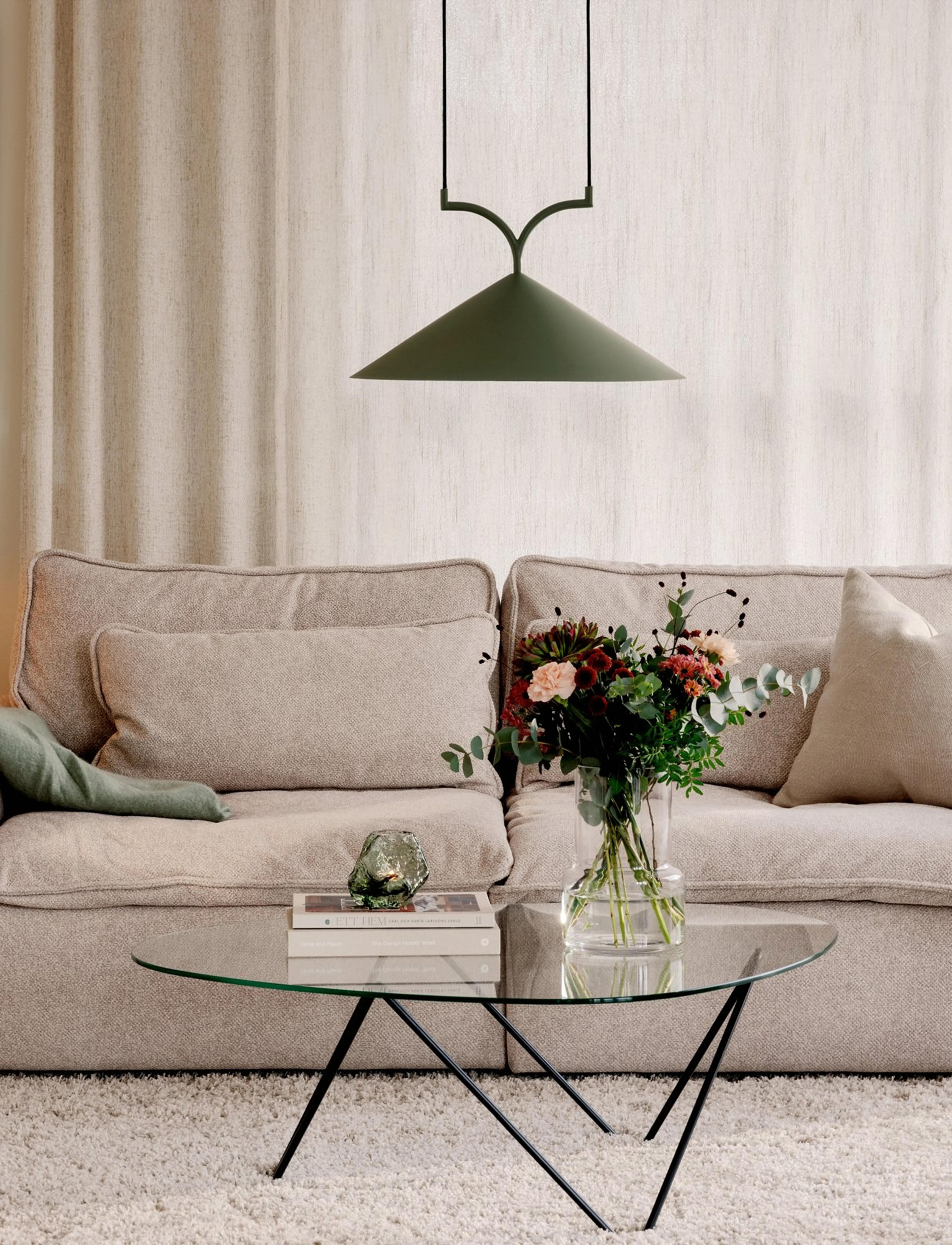 Globen Lighting - Pendant Curve 50 - hanglampen - green - 5