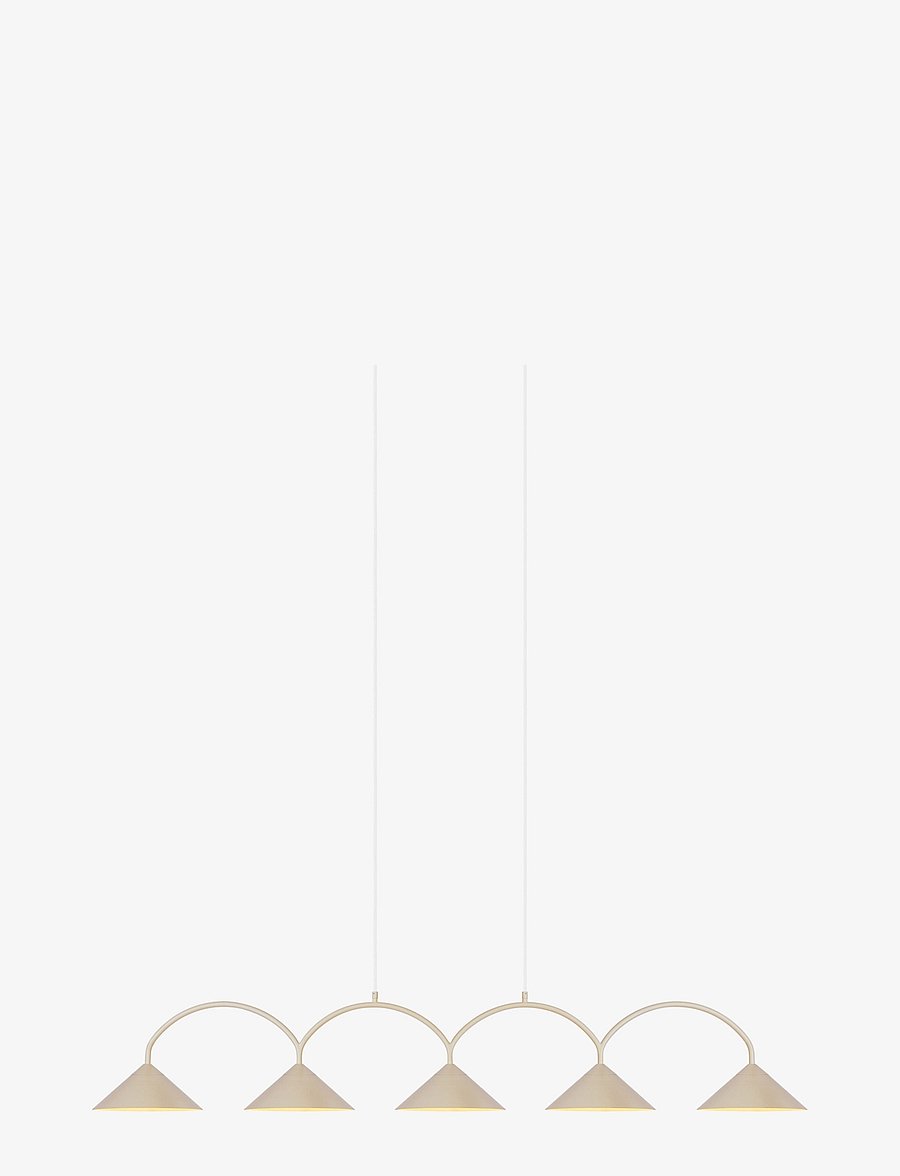 Globen Lighting - Pendant Curve 5 - pendellampen - beige - 1