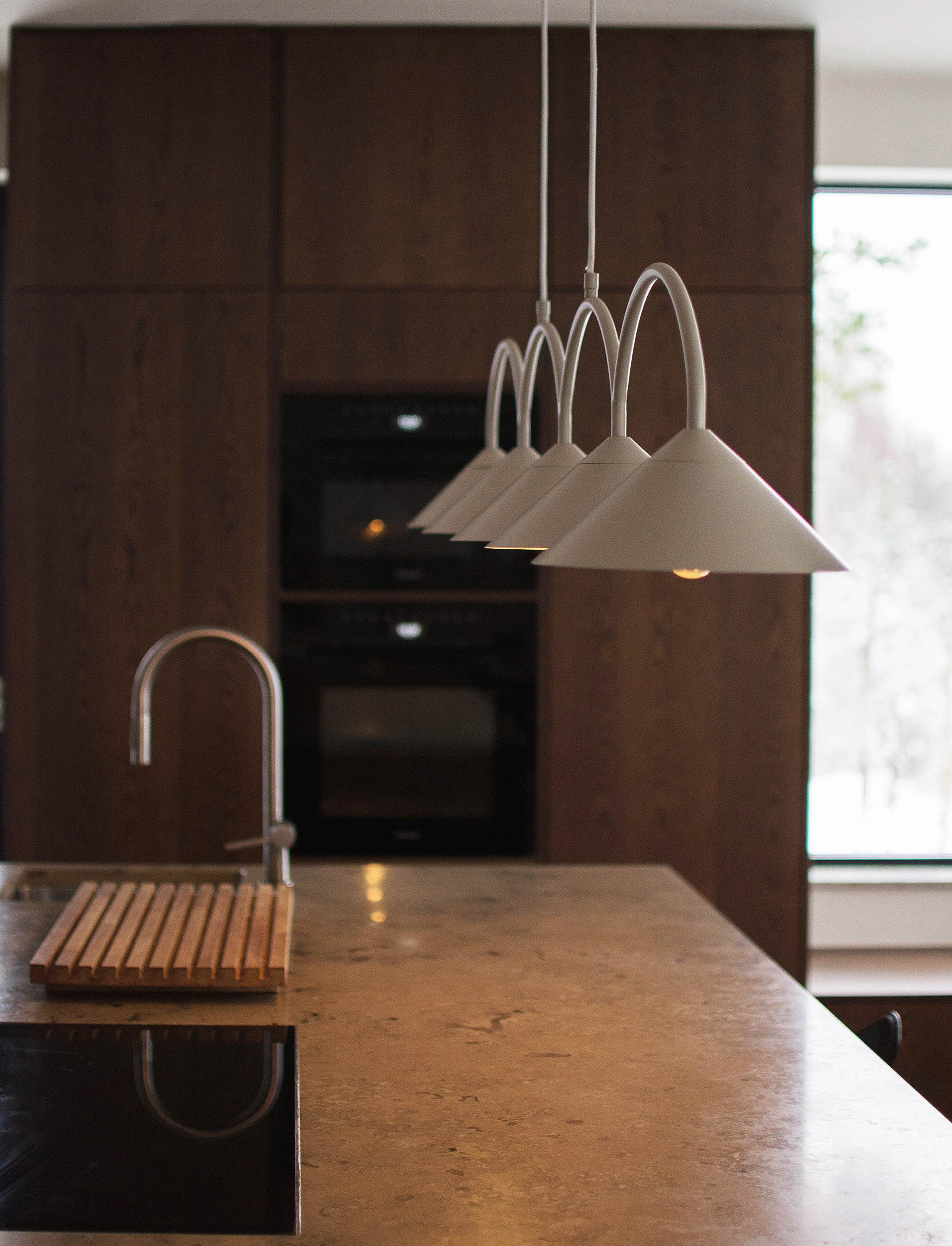 Globen Lighting - Pendant Curve 5 - riippuvalaisimet - beige - 3