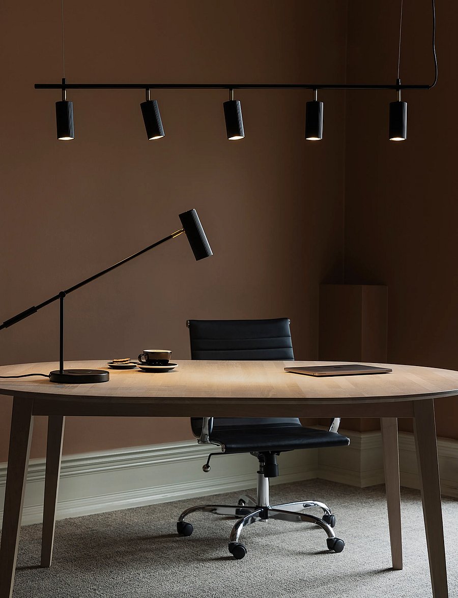 Globen Lighting - Pendant Hubble 5 long Black - pendellampen - black - 0