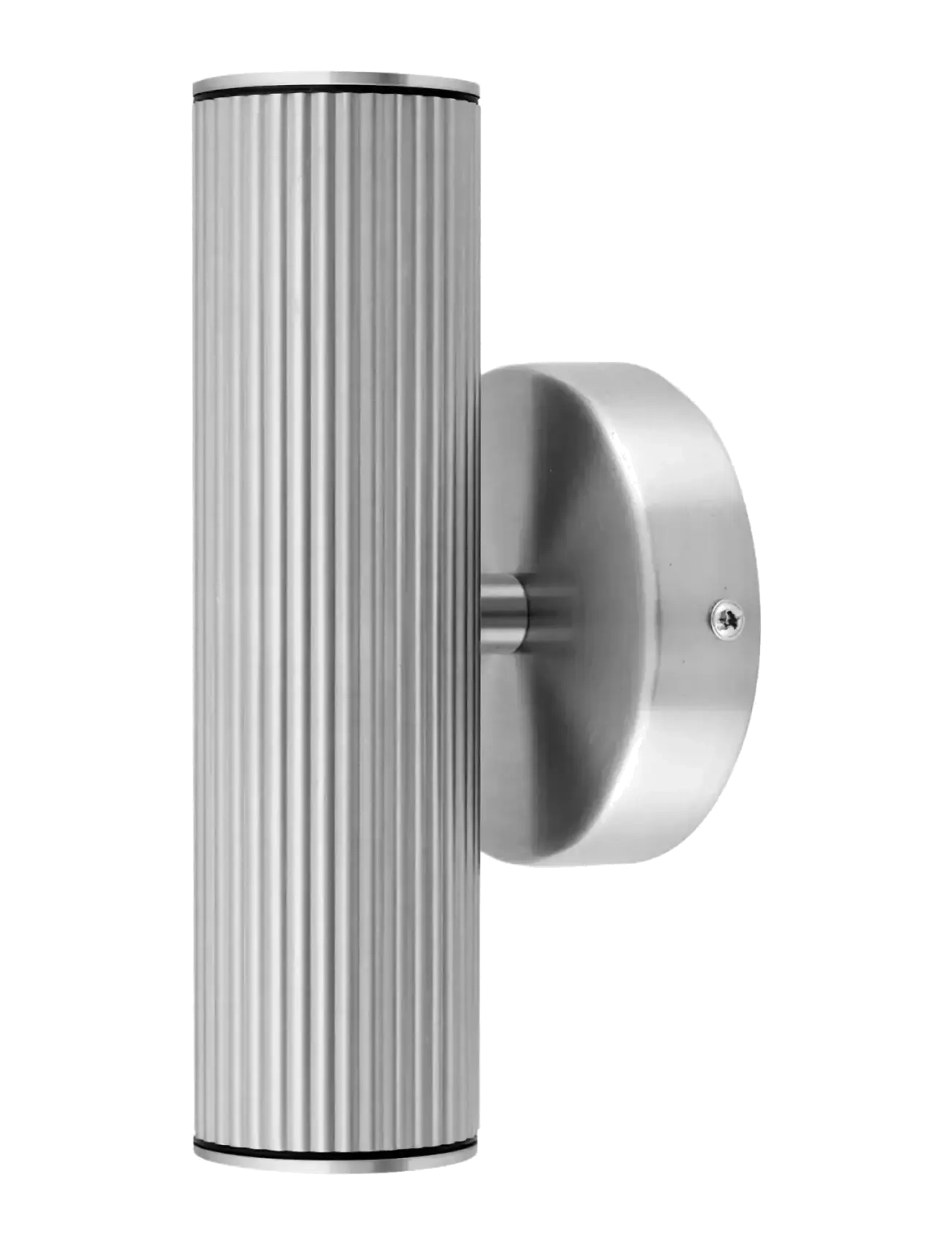 Globen Lighting Wall Lamp Hubble Up/Down Ip44 Facade Lighting Brushed Steel, Udendørs væglampe, Sølv, Str: 10X10X21CM