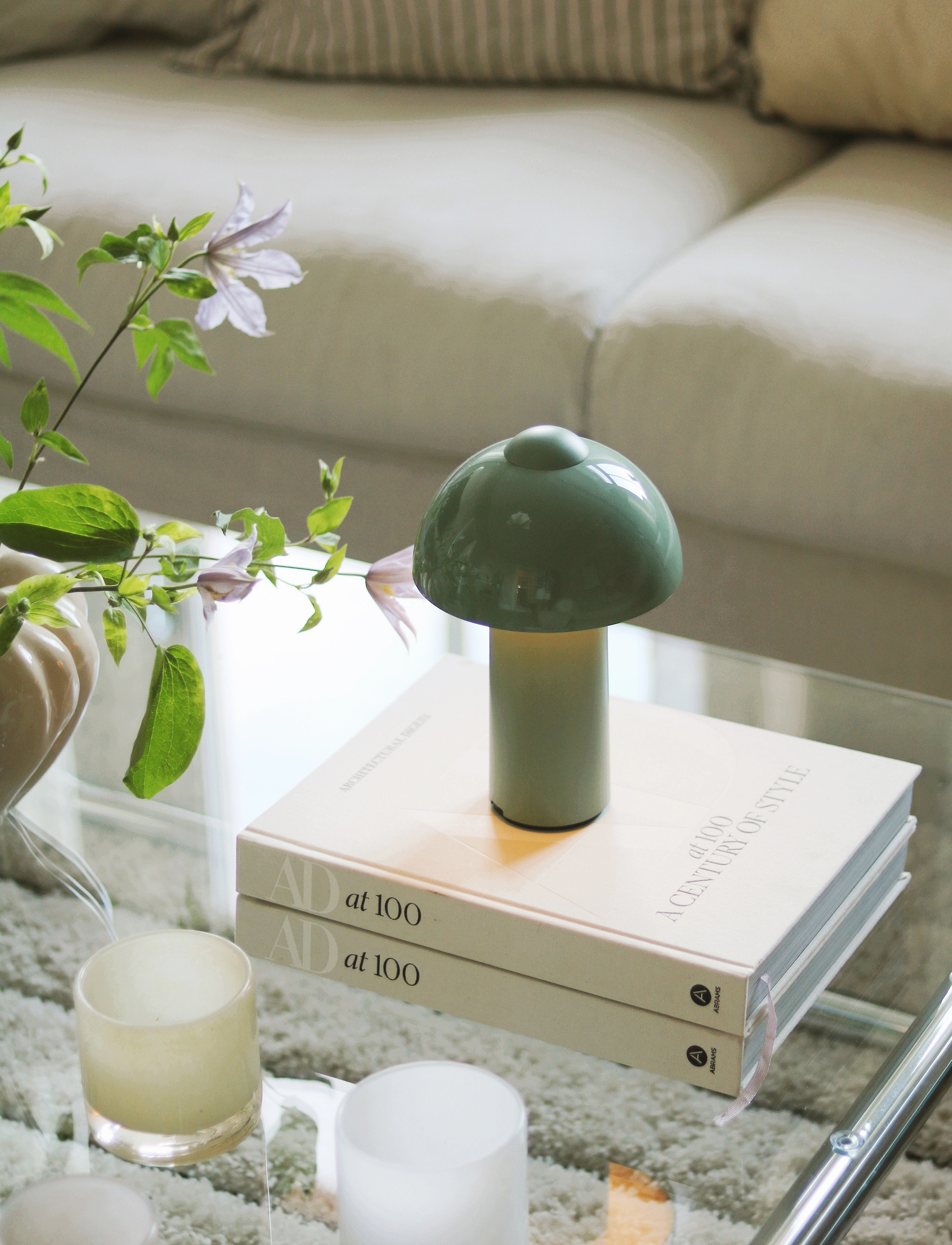 Globen Lighting Portable Table Lamp Buddy Ip44 Blush, H25 cm, Green, Lamper > Bordlamper, Unisex