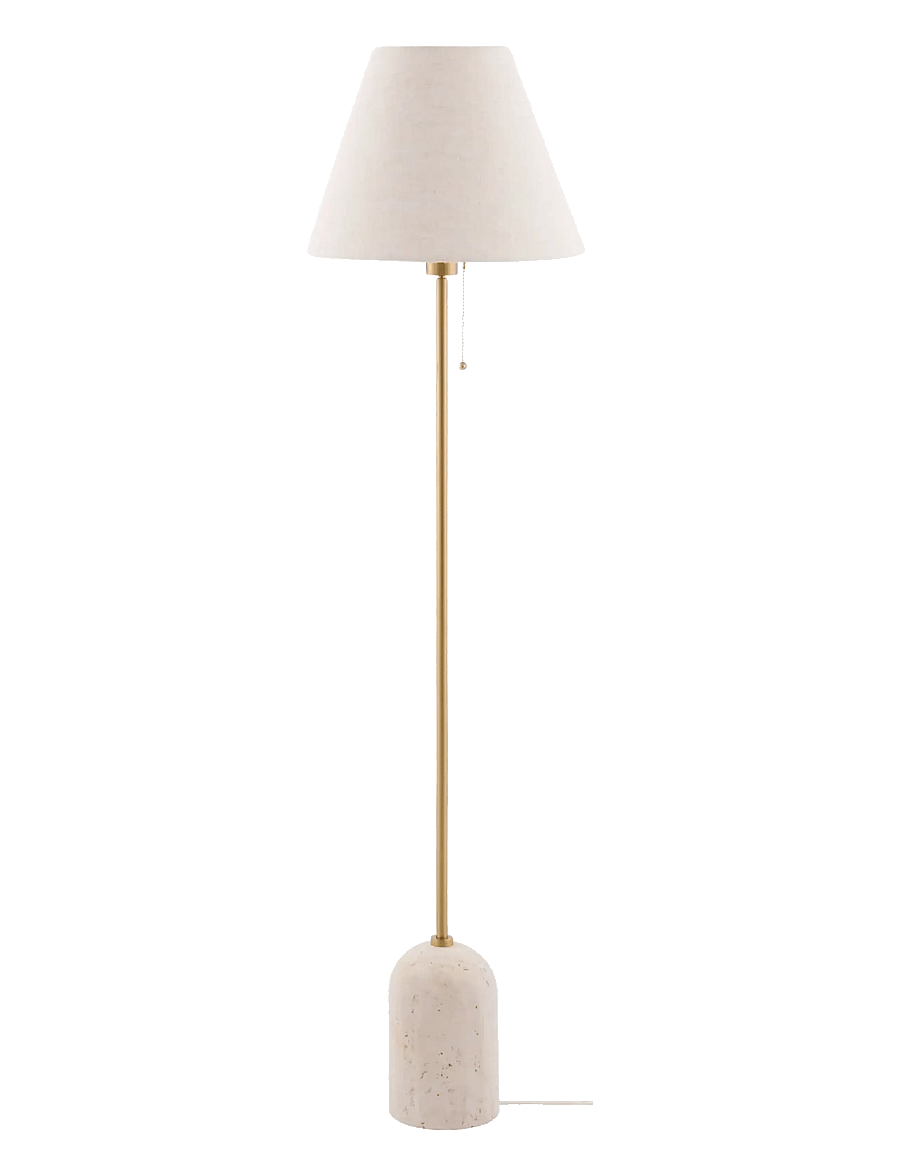Globen Lighting - Floor lamp Gino Beige travertine - stehlampen - beige travertine - 1