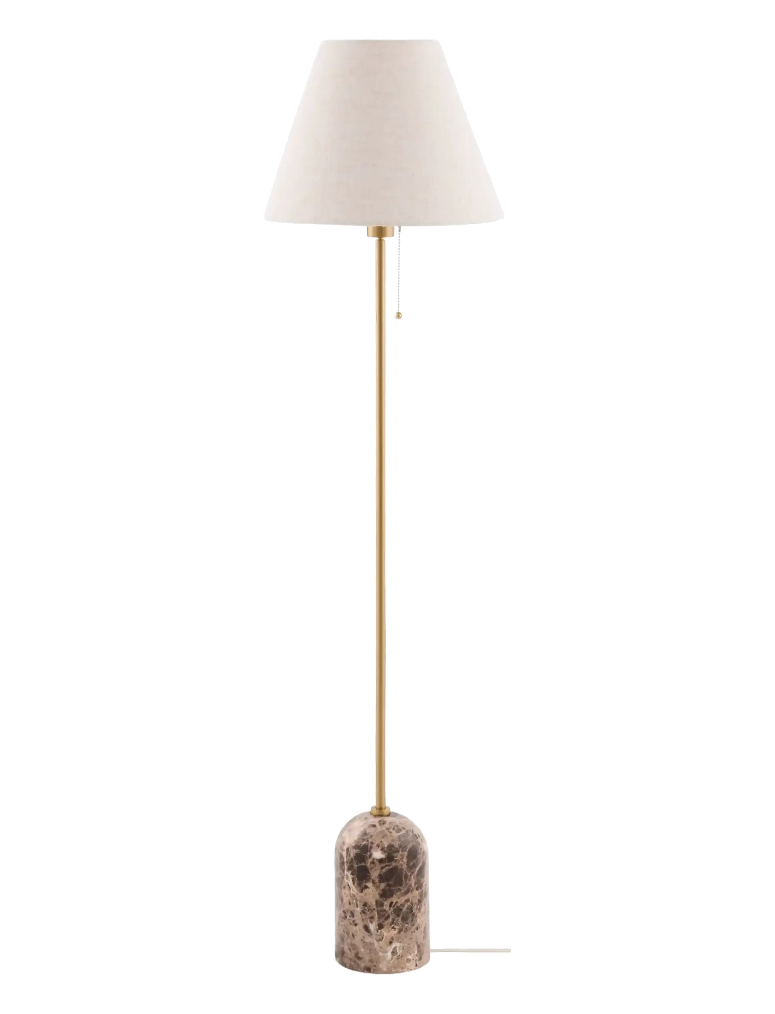 Globen Lighting Floor Lamp Gino Brown Marble, Gulvlampe, Brun, Str: H145CM
