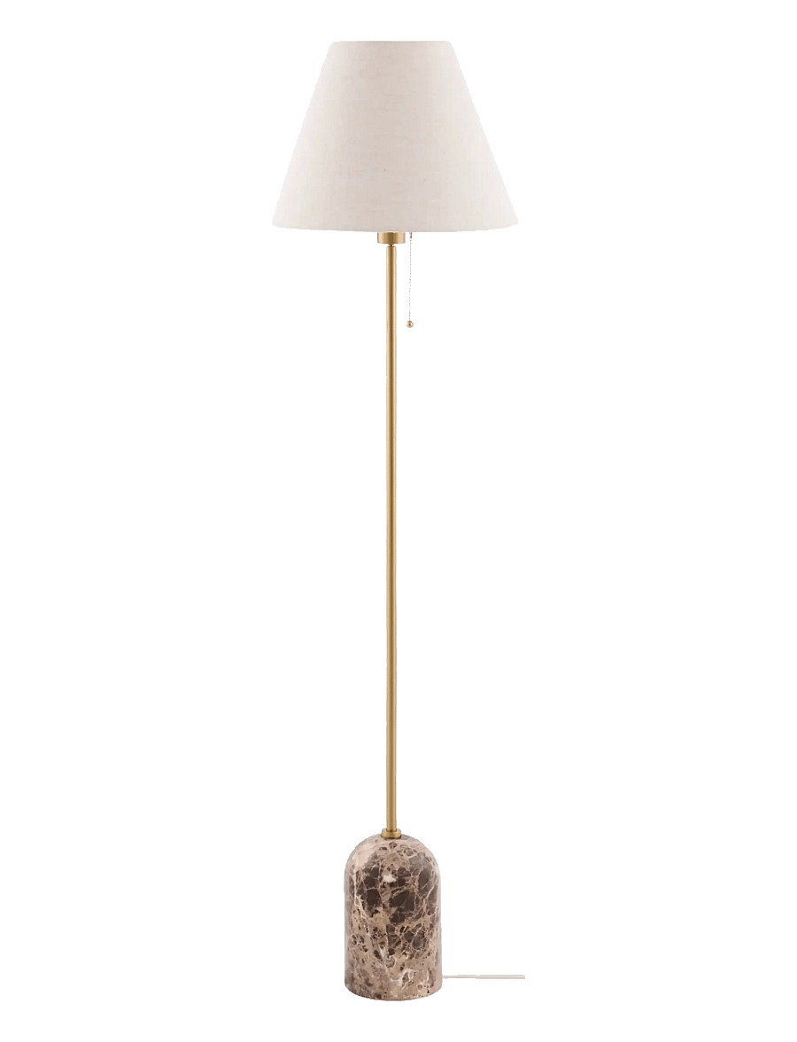 Globen Lighting - Floor lamp Gino Brown marble - stehlampen - brown marble - 1