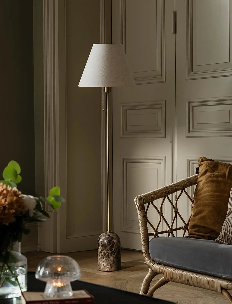 Globen Lighting - Floor lamp Gino Brown marble - põrandalambid - brown marble - 2