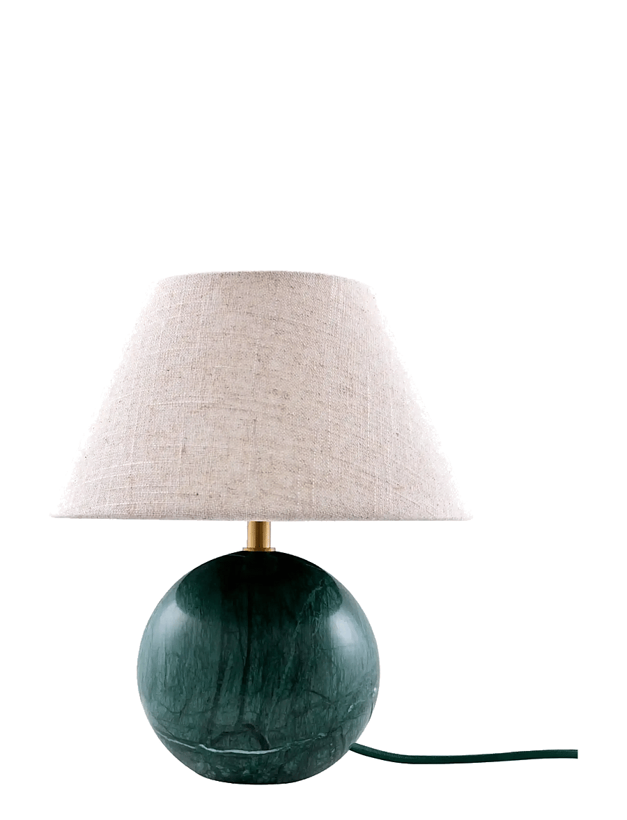 Globen Lighting - Table lamp Castello 24 Dark green marble/beige - schreibtisch- & tischlampen - dark green marble/beige - 1