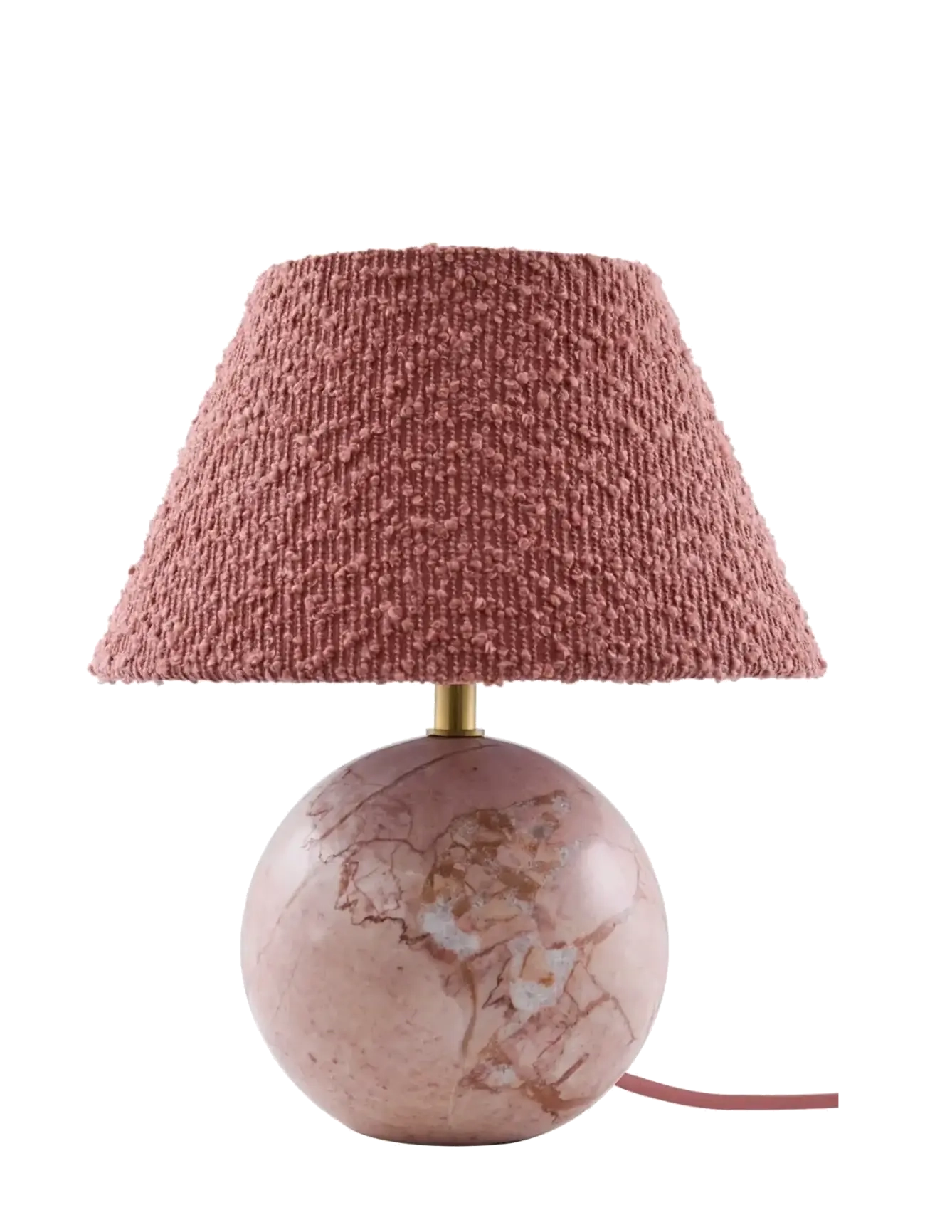 Globen Lighting Table Lamp Castello 24 Dusty Pink Marble, Bordlampe, Pink, Str: 24X24X28CM