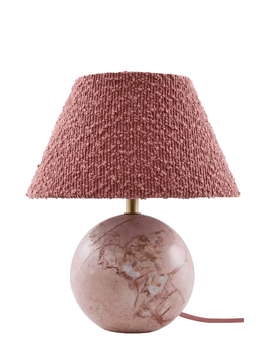 Globen Lighting - Table lamp Castello 24 Dusty pink marble - schreibtisch- & tischlampen - dusty pink marble - 1
