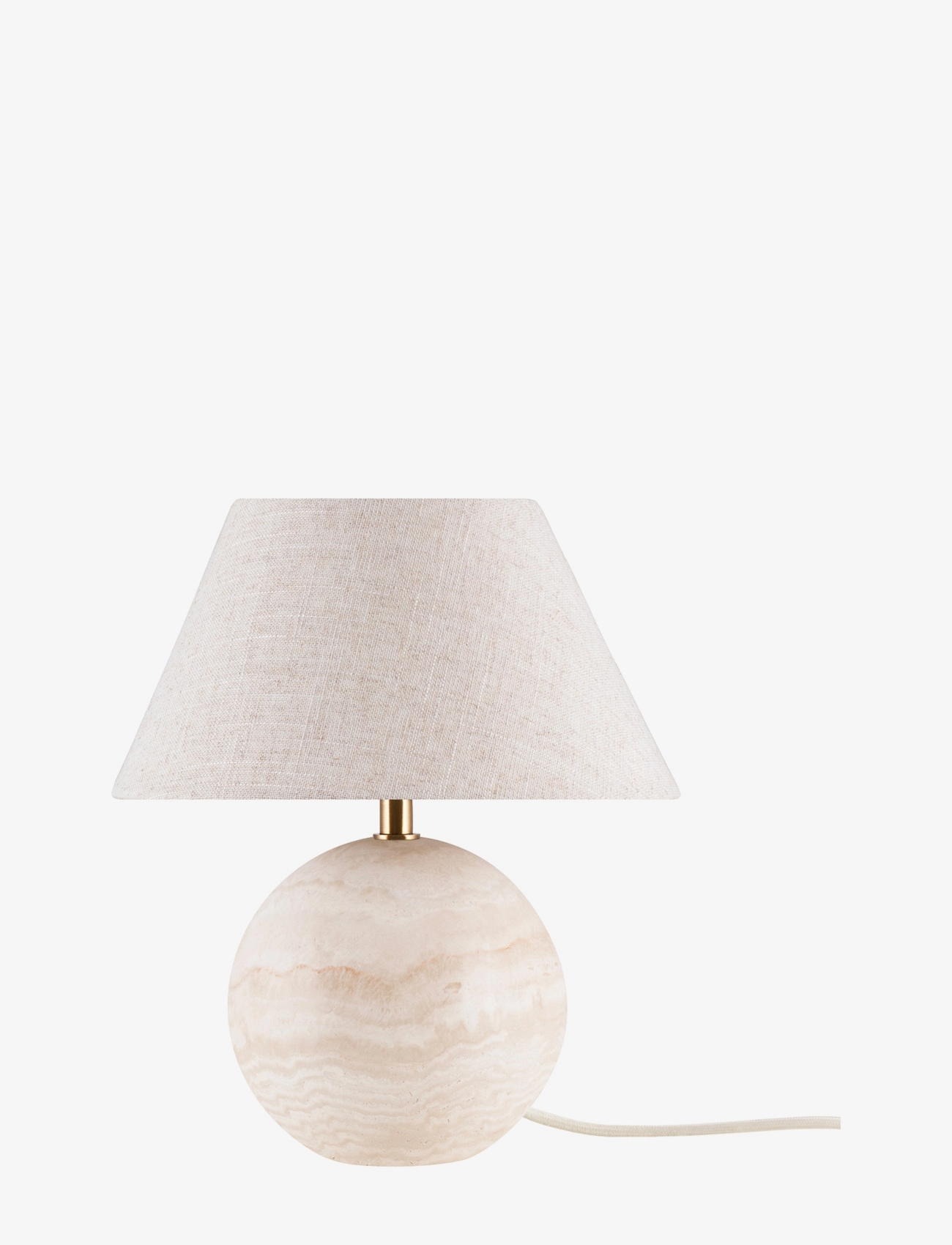 Globen Lighting Table Lamp Castello 24 Brown, Bordlampe, Beige, Str: H28CM
