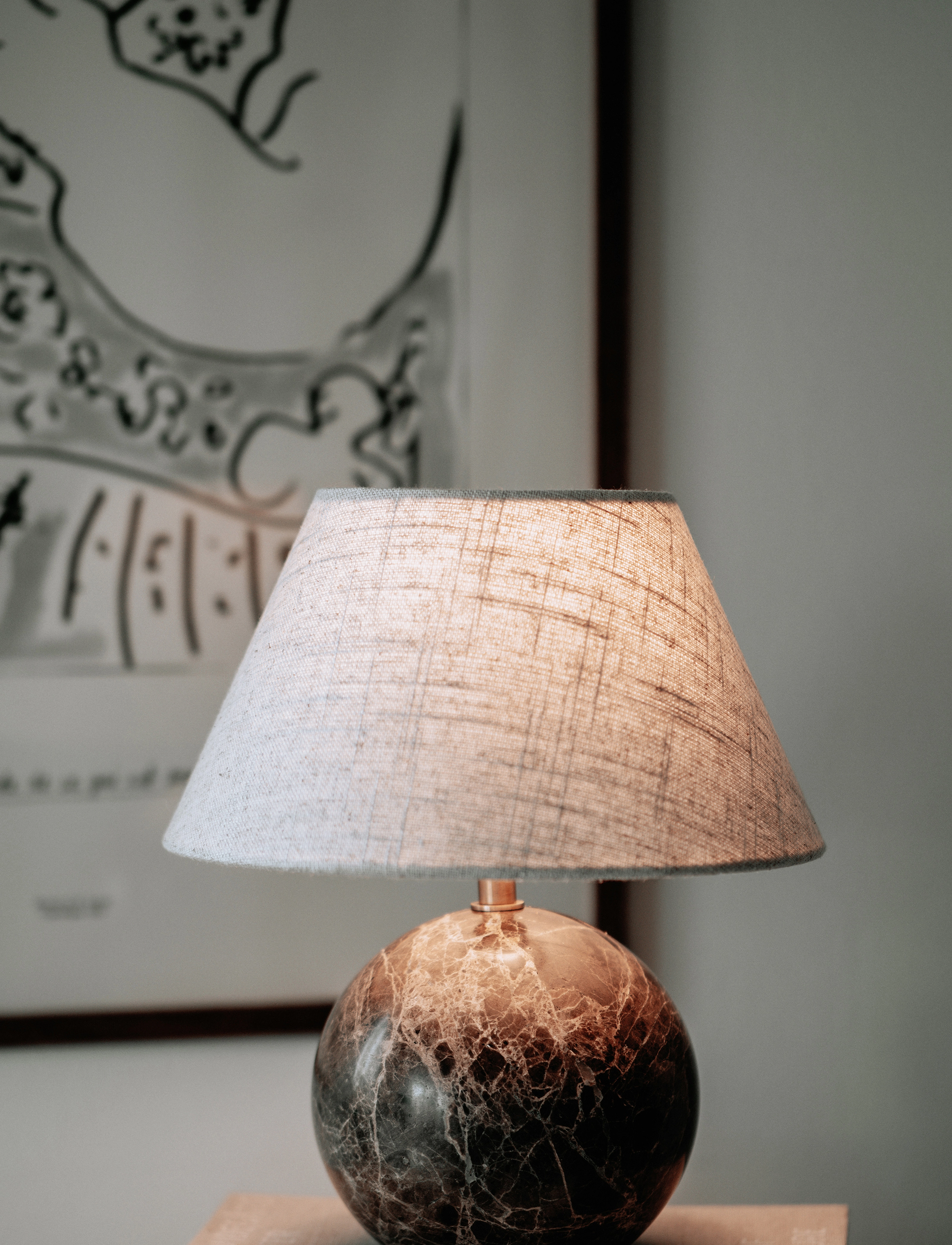 Globen Lighting Table Lamp Castello 24 Brown, H28 cm, Brown, Lamper > Bordlamper, Unisex