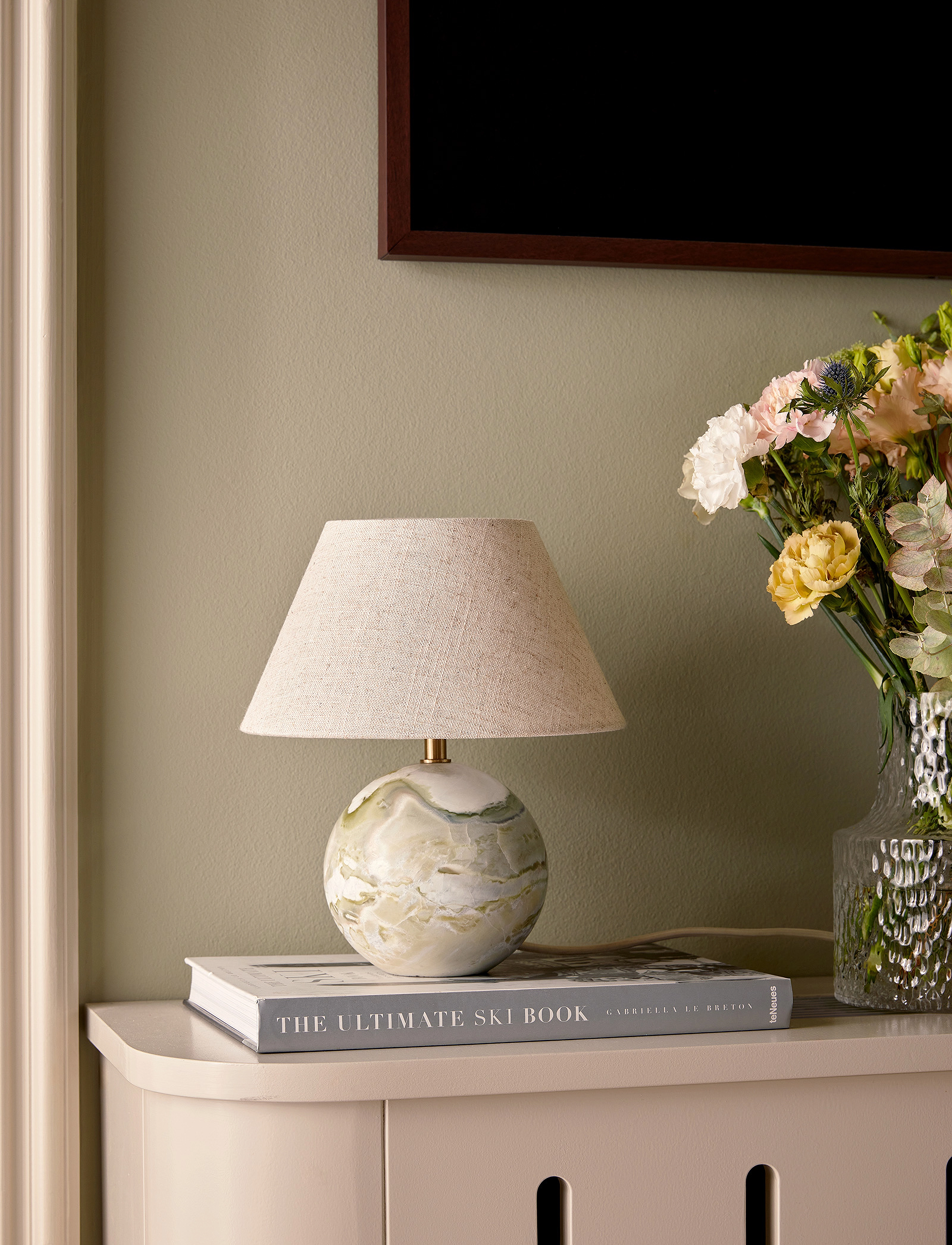 Globen Lighting Table Lamp Castello 24 Brown, H28 cm, Lamps, Grün - Homeware