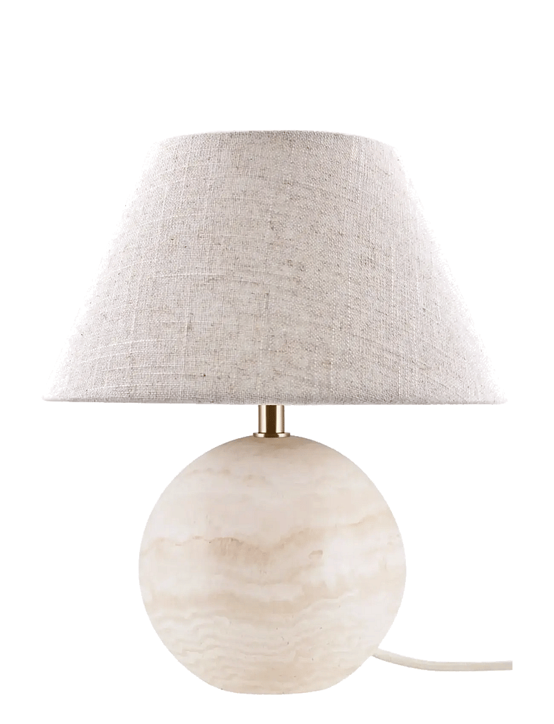 Globen Lighting - Table lamp Castello 35 Beige travertin - schreibtisch- & tischlampen - beige travertin - 1