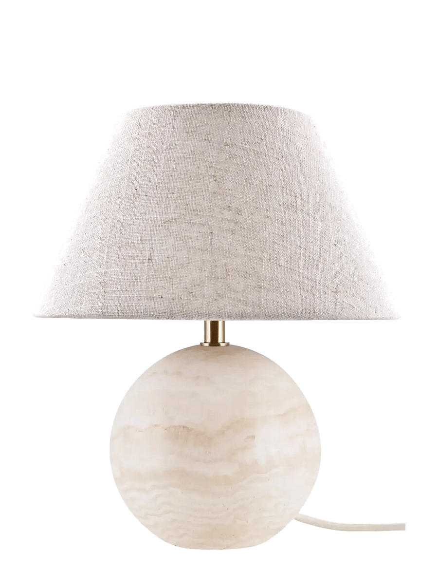 Globen Lighting - Table lamp Castello 35 Beige travertin - schreibtisch- & tischlampen - beige travertin - 1
