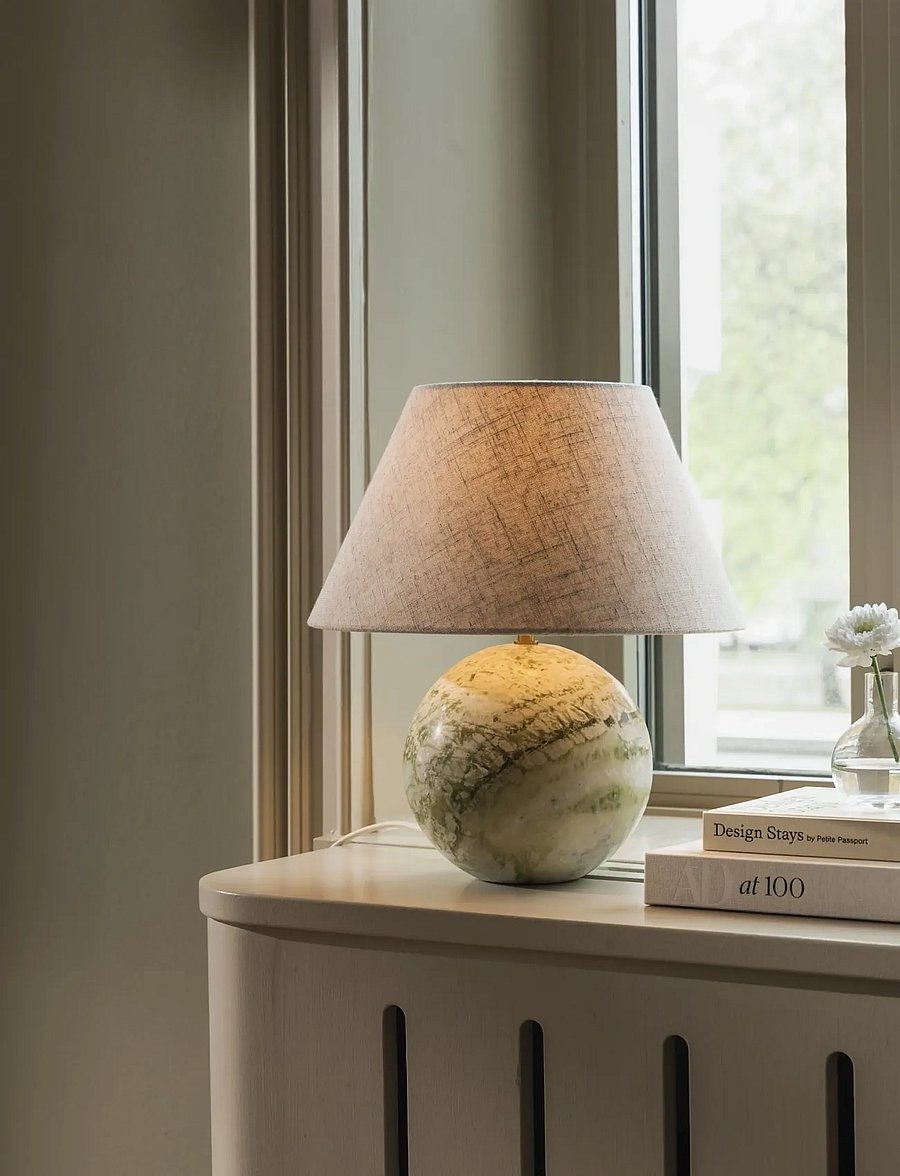 Globen Lighting - Table lamp Castello 35 Light green marble - schreibtisch- & tischlampen - light green marble - 0