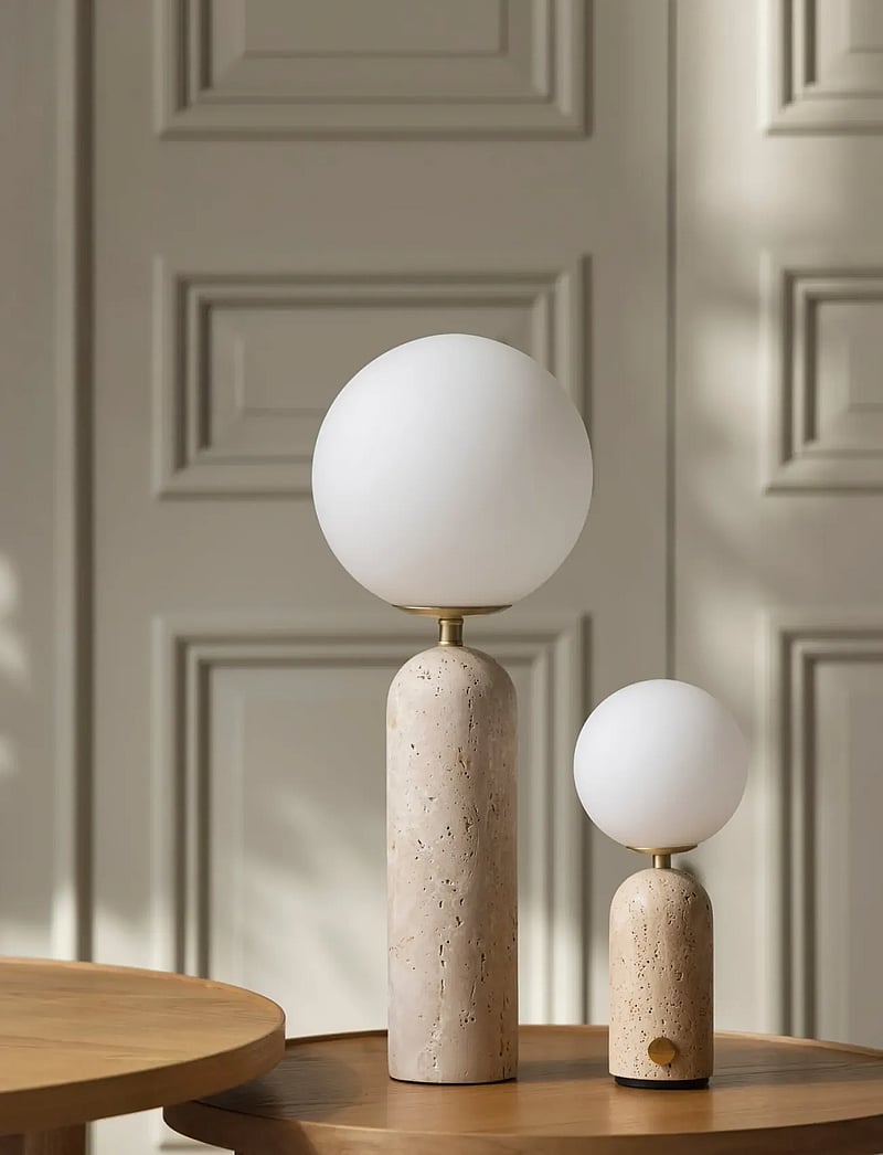 Globen Lighting - Portable table lamp Torrano Beige travertine - mobile lampen - beige travertine - 3