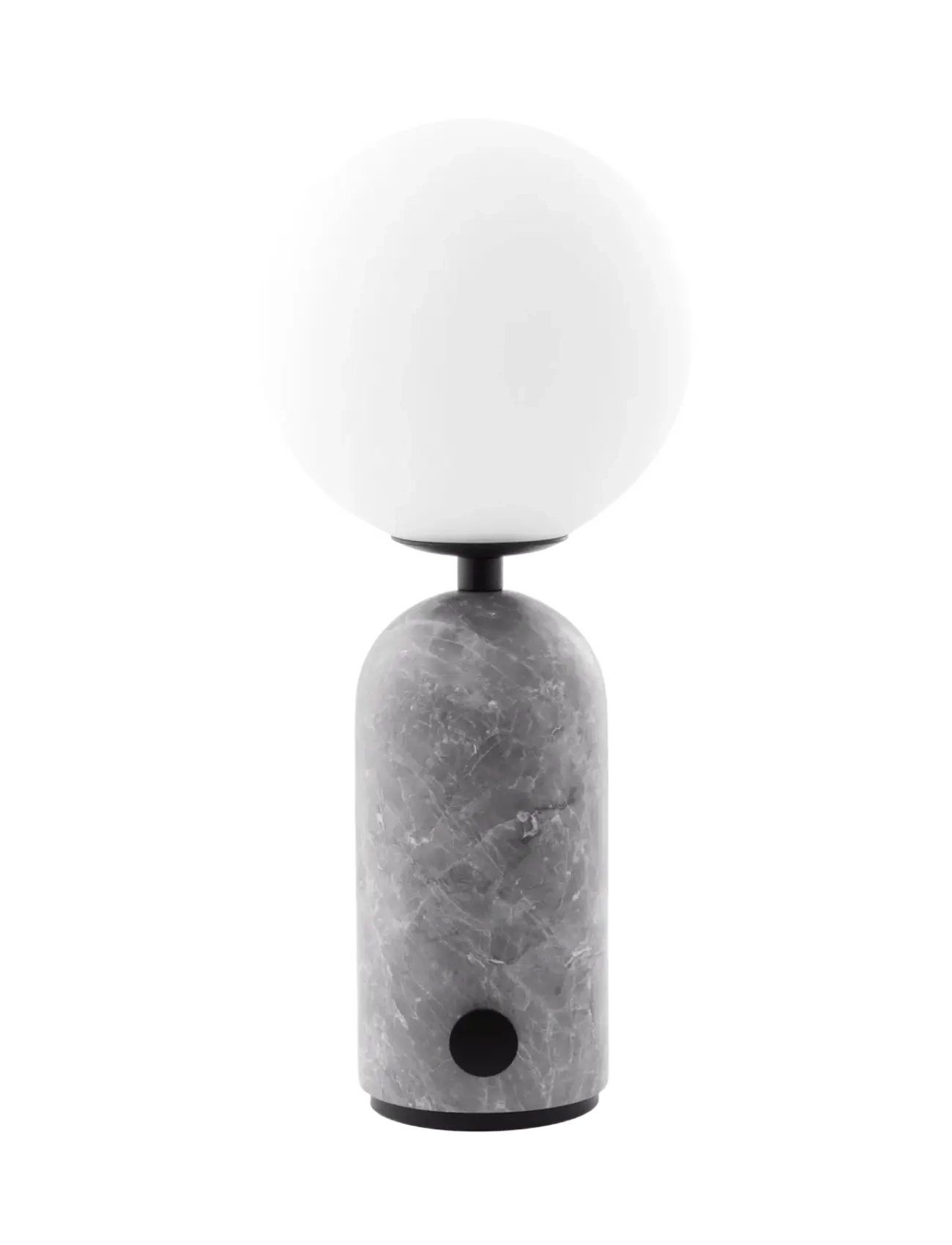 Globen Lighting Portable Table Lamp Torrano Grey Marble, Bordlampe, Grå, Str: 12X12X28CM