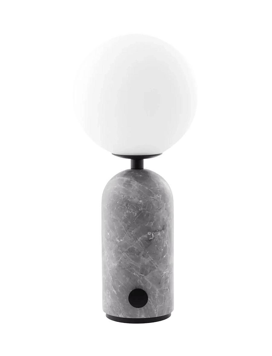 Globen Lighting - Portable table lamp Torrano Grey marble - mobile lampen - grey marble - 1