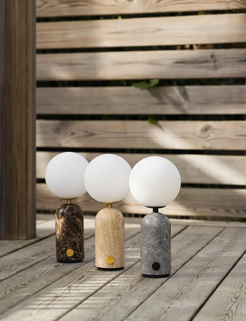Globen Lighting - Portable table lamp Torrano Grey marble - kaasaskantavad lambid - grey marble - 3