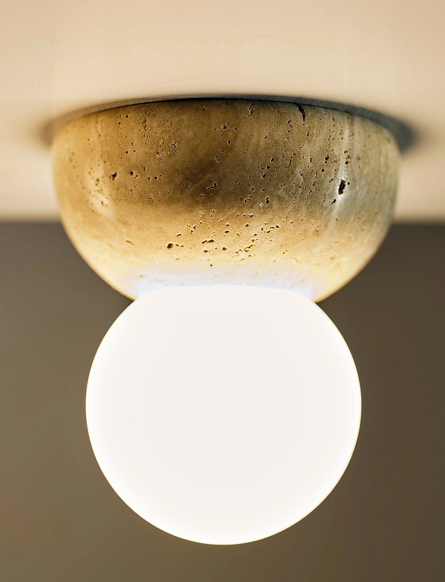 Globen Lighting - Wall lamp/ceiling lamp Torrano 13 IP44 Dark green marble - wandleuchten - beige - 5