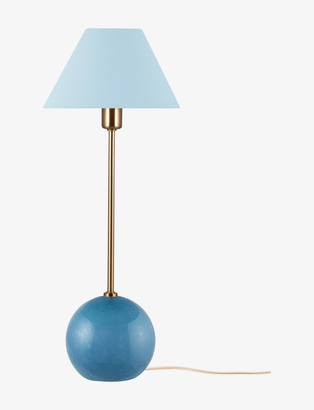 Globen Lighting Table Lamp Iris 20 Cream, Bordlampe, Blå, Str: H51CM