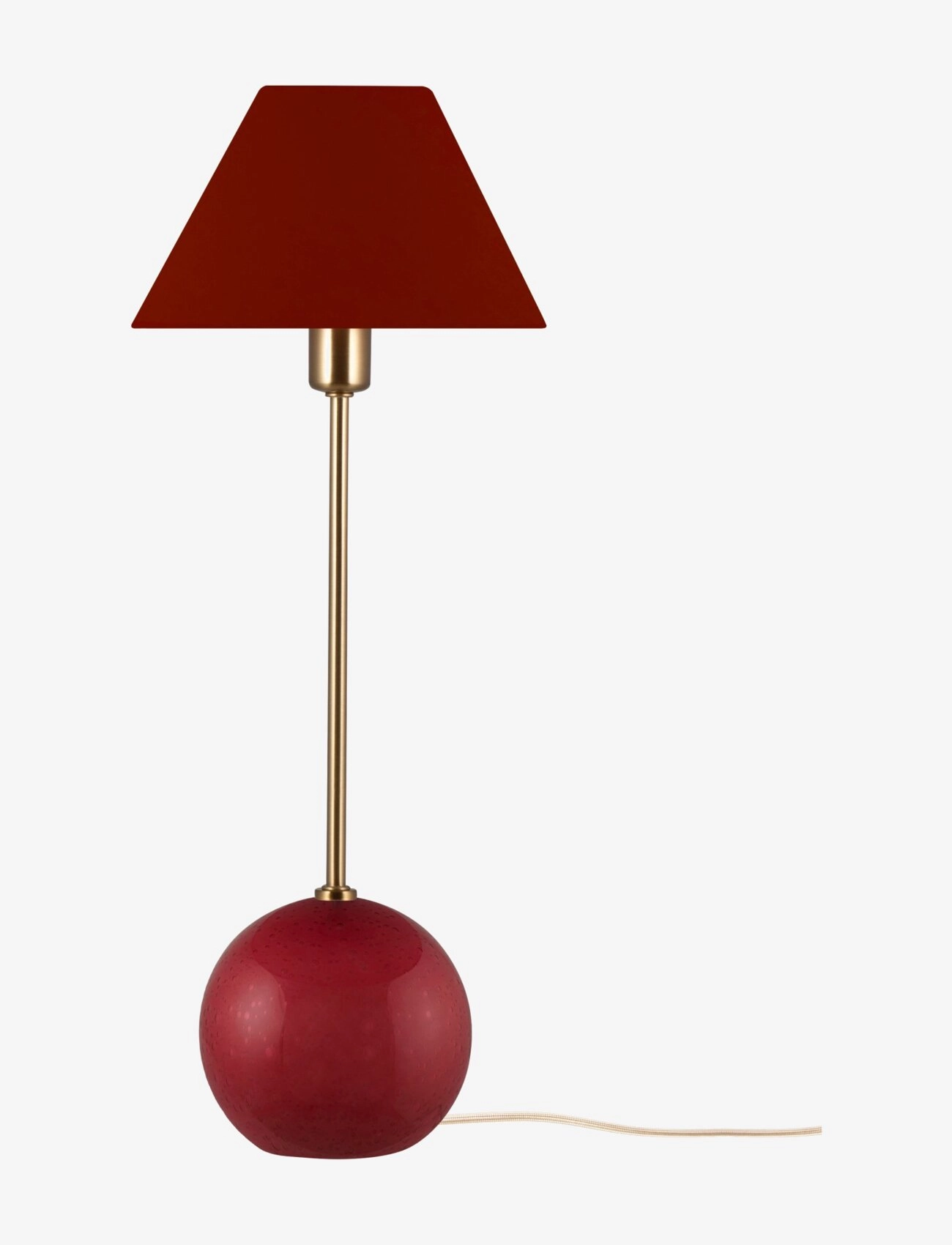 Globen Lighting Table Lamp Iris 20 Cream, Bordlampe, Rød, Str: H51
