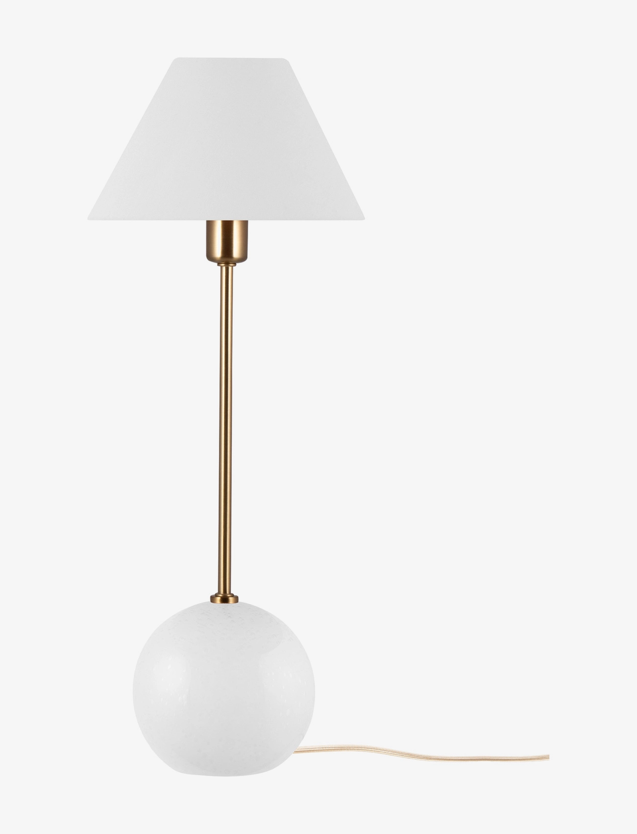 Globen Lighting Table Lamp Iris 20 Cream, Bordlampe, Hvid, Str: H51CM
