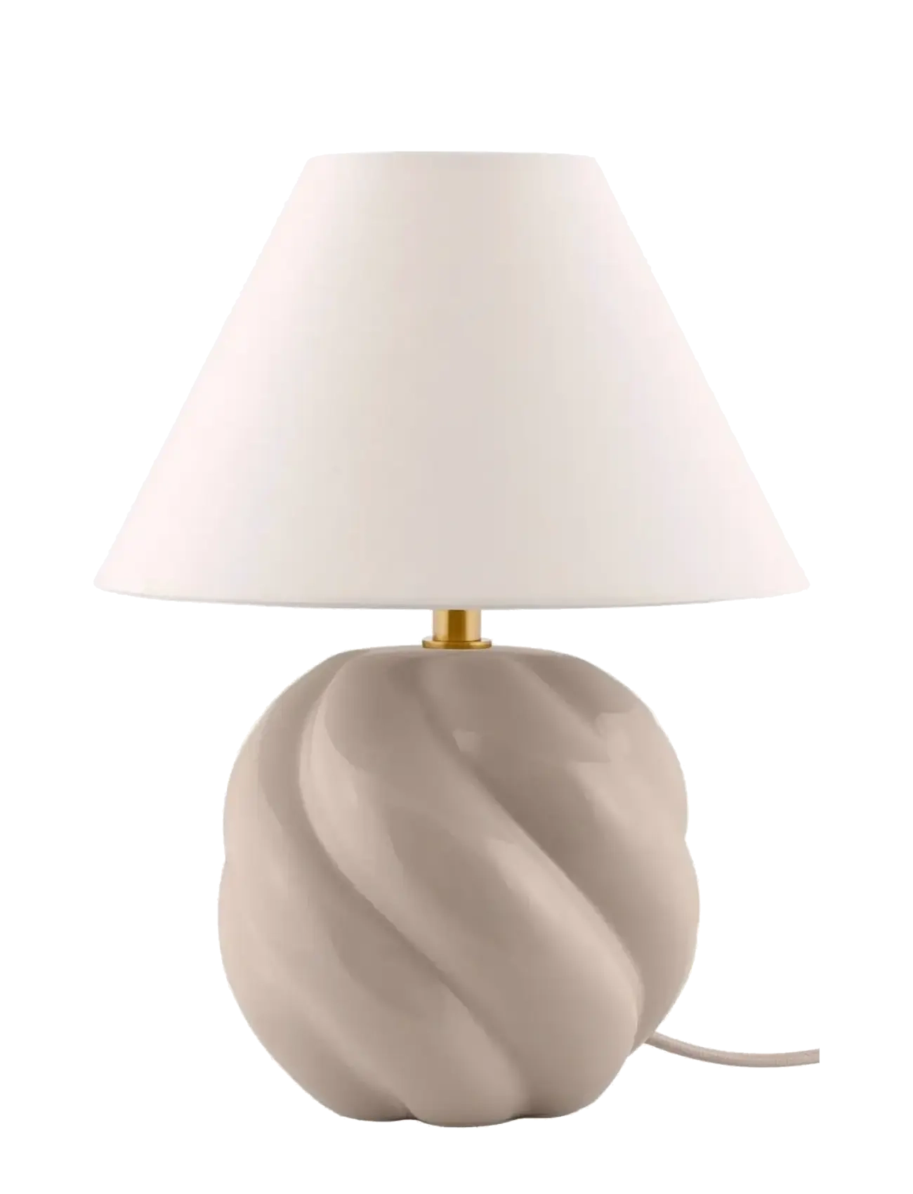 Globen Lighting Table Lamp Dahlia 24 Beige, Bordlampe, Beige, Str: 24X24X31CM