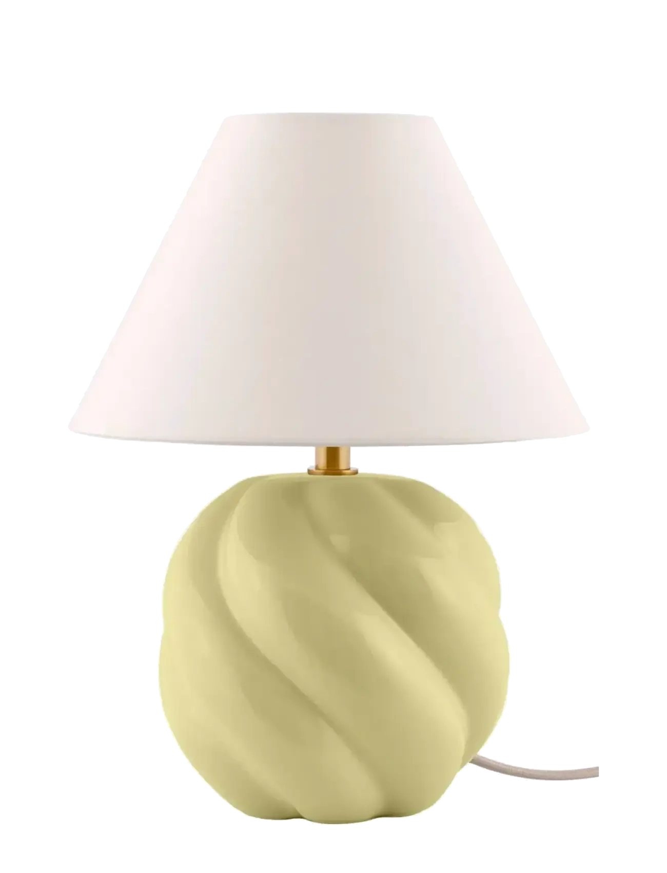 Globen Lighting Table Lamp Dahlia 24 Butter Yellow, 24X24X31 cm, Yellow, Lamper > Bordlamper, Unisex