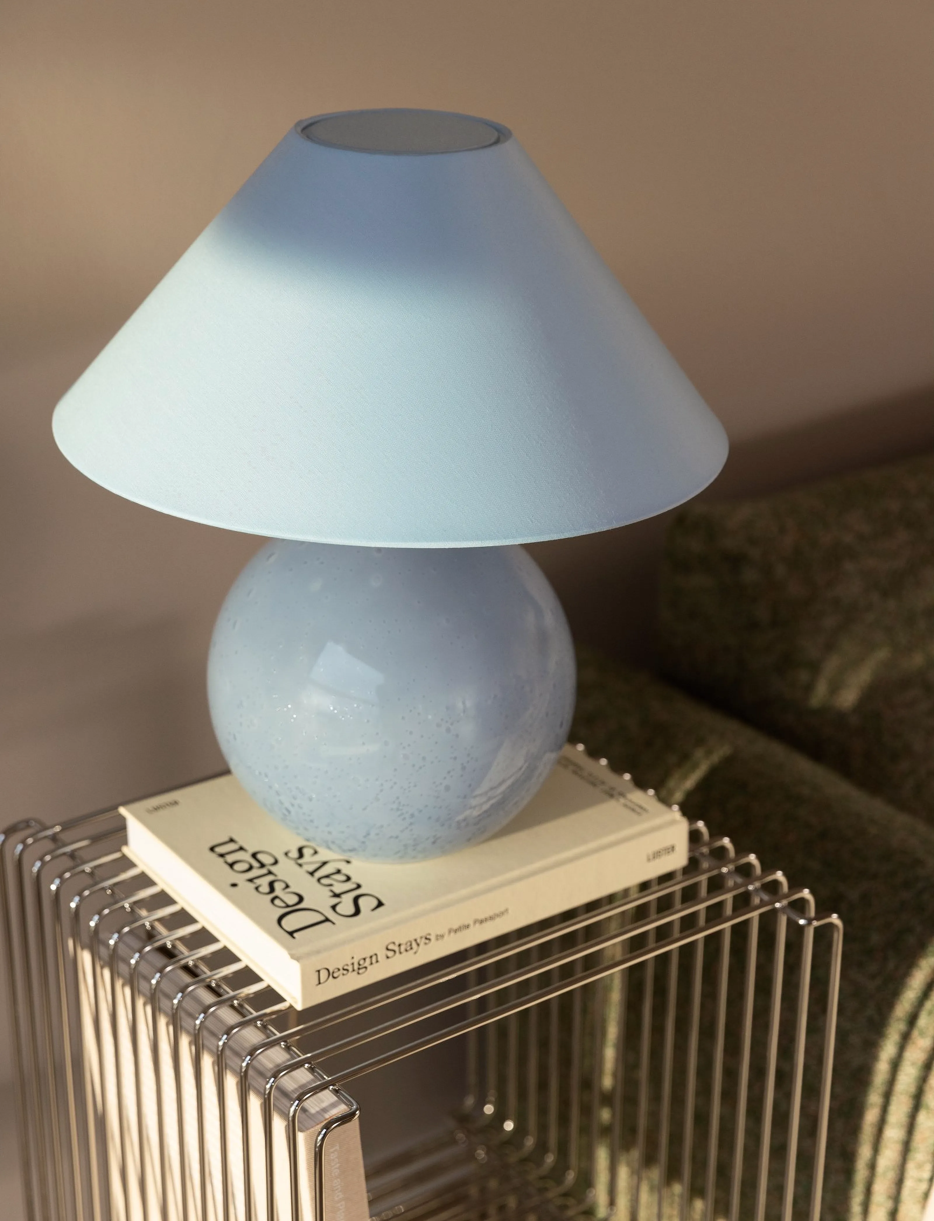 Globen Lighting - Table Lamp Iris 35 - window lamps - dove blue - 3