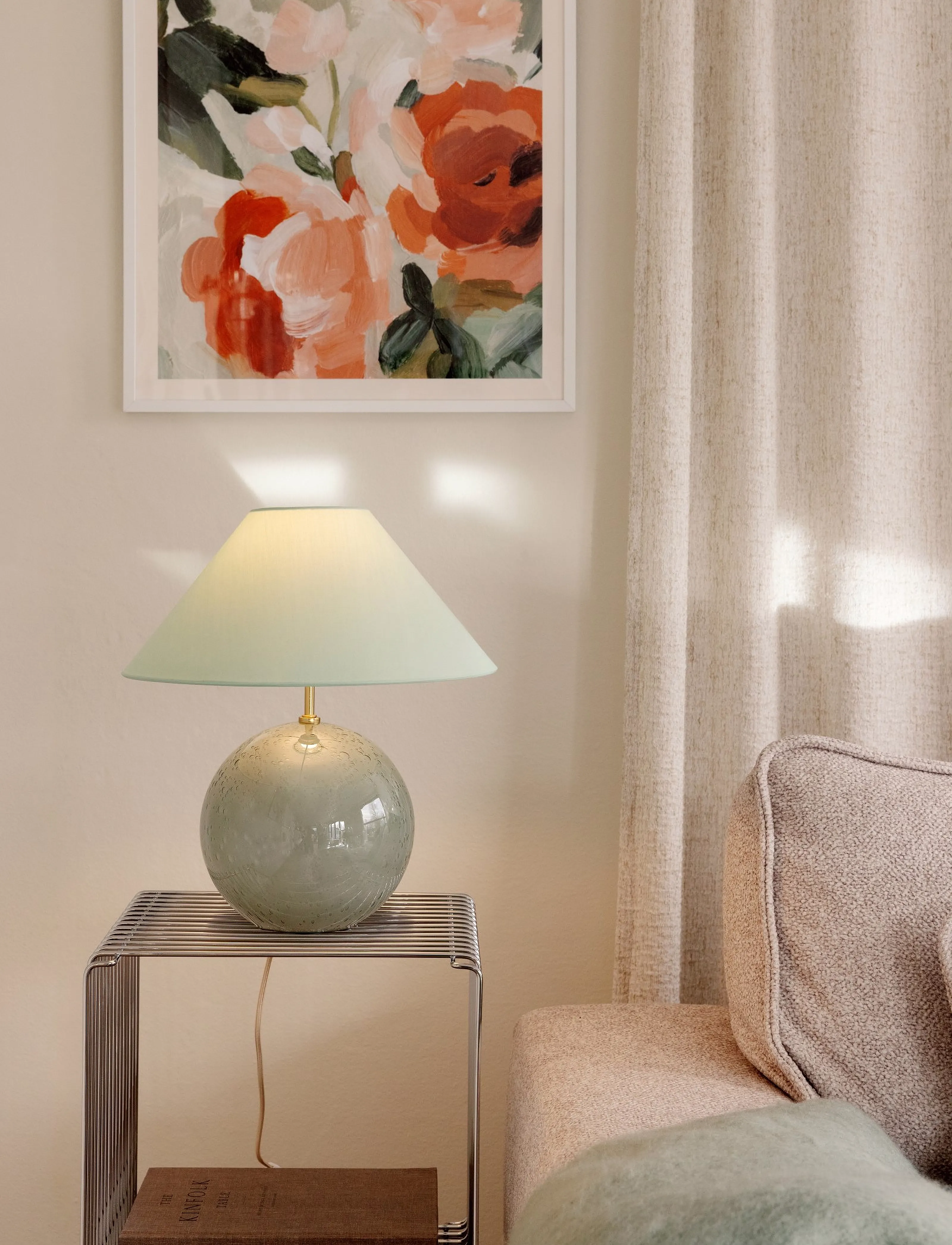 Globen Lighting Iris 35 Bordlampe, One Size, Lamps, Grün - Table Homeware