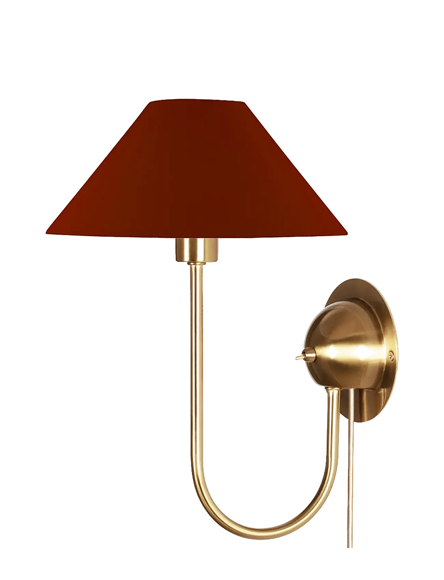 Globen Lighting - Wall lamp Iris Burgundy - wandleuchten - burgundy - 1