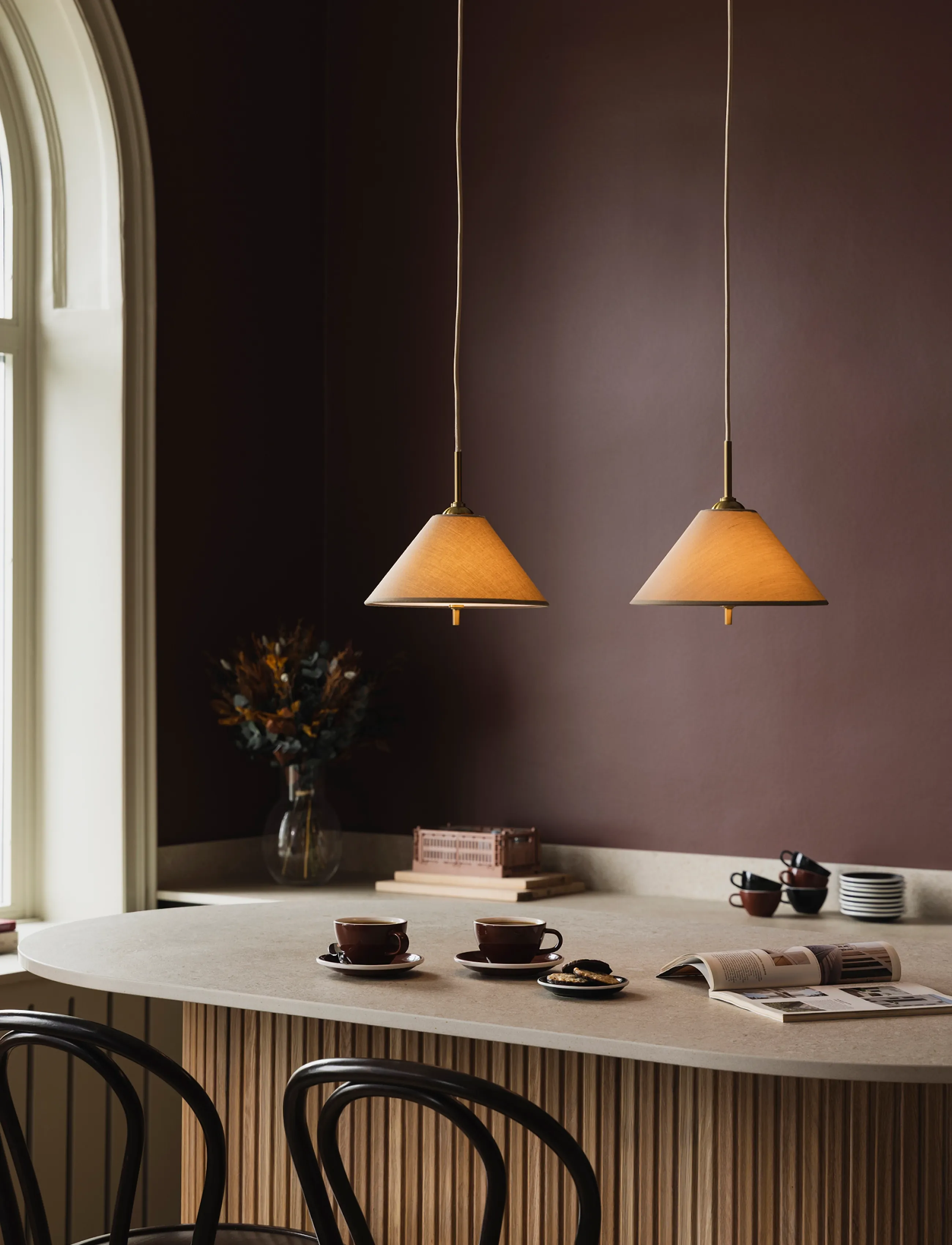 Globen Lighting - Pendant Iris 25 Mocha - pendler - mocha - 0