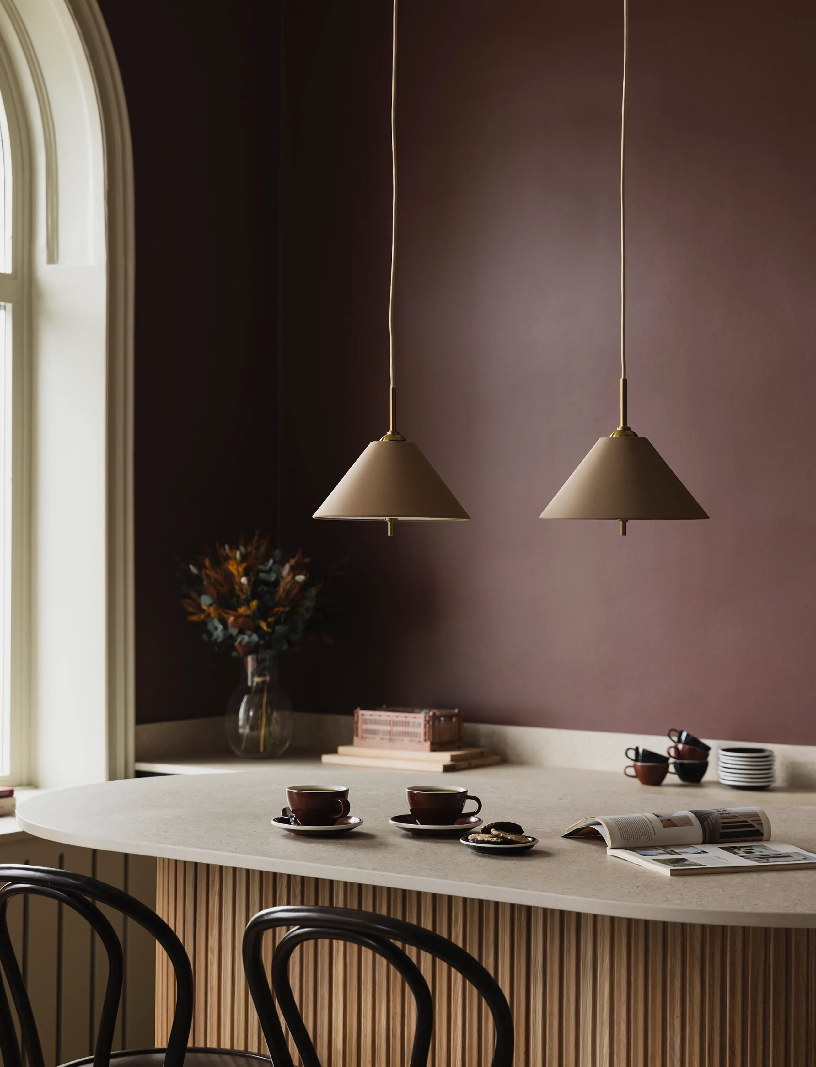 Globen Lighting - Pendant Iris 25 Mocha - pendler - mocha - 3