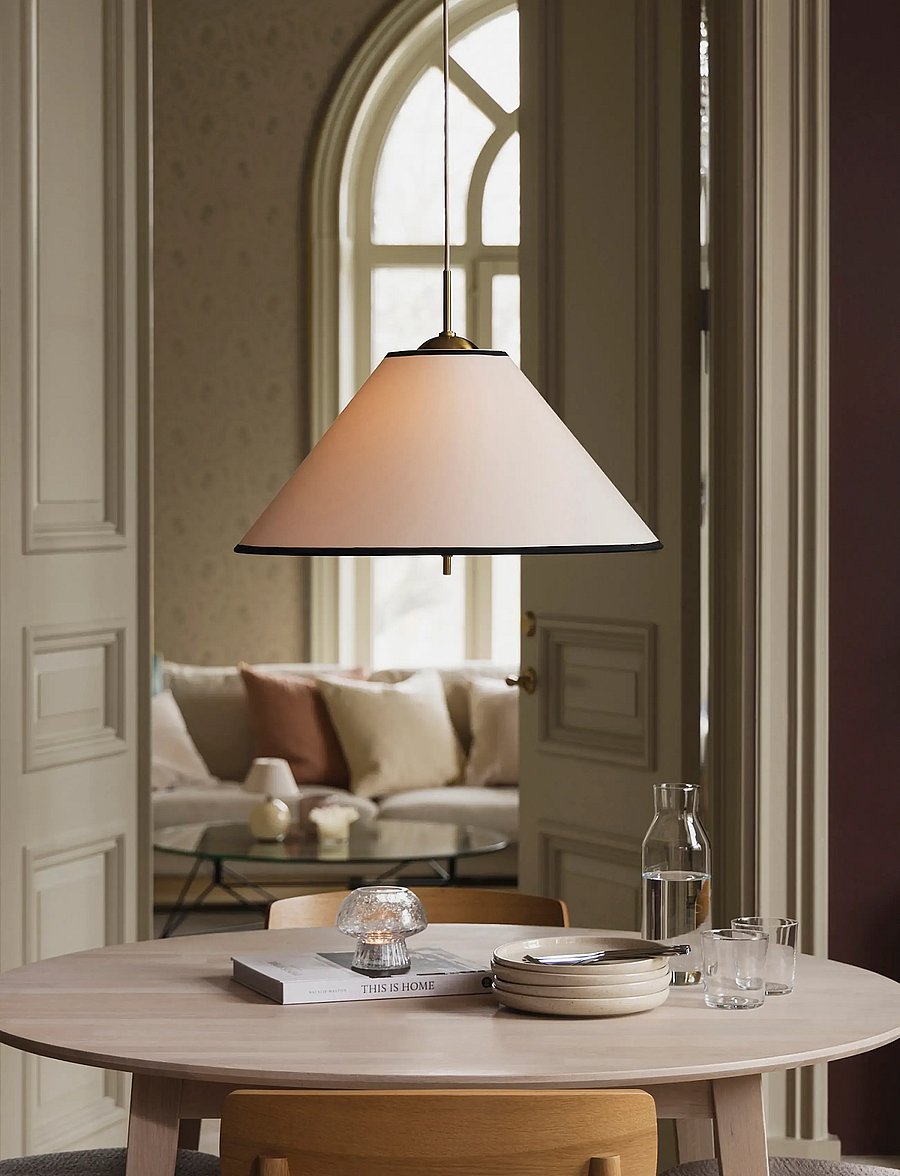 Globen Lighting - Pendant Iris 50 Cream/noir - pendellampen - cream/noir - 0
