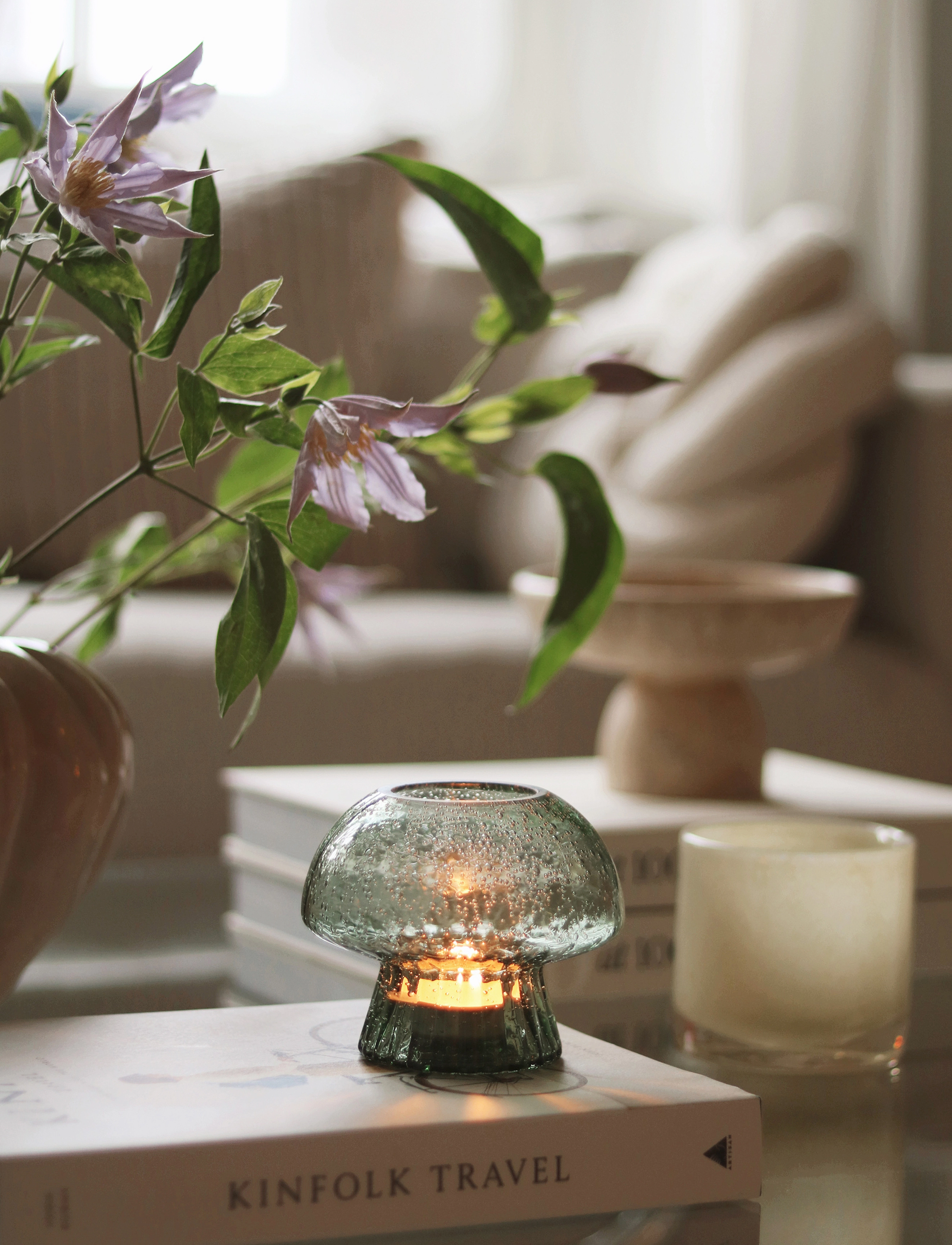 Globen Lighting Tealight Holder Fungo 12 Special Edition Green, Ø 12 cm, Green, Lysestager & Lanterner > Fyrfadsstager, Unisex