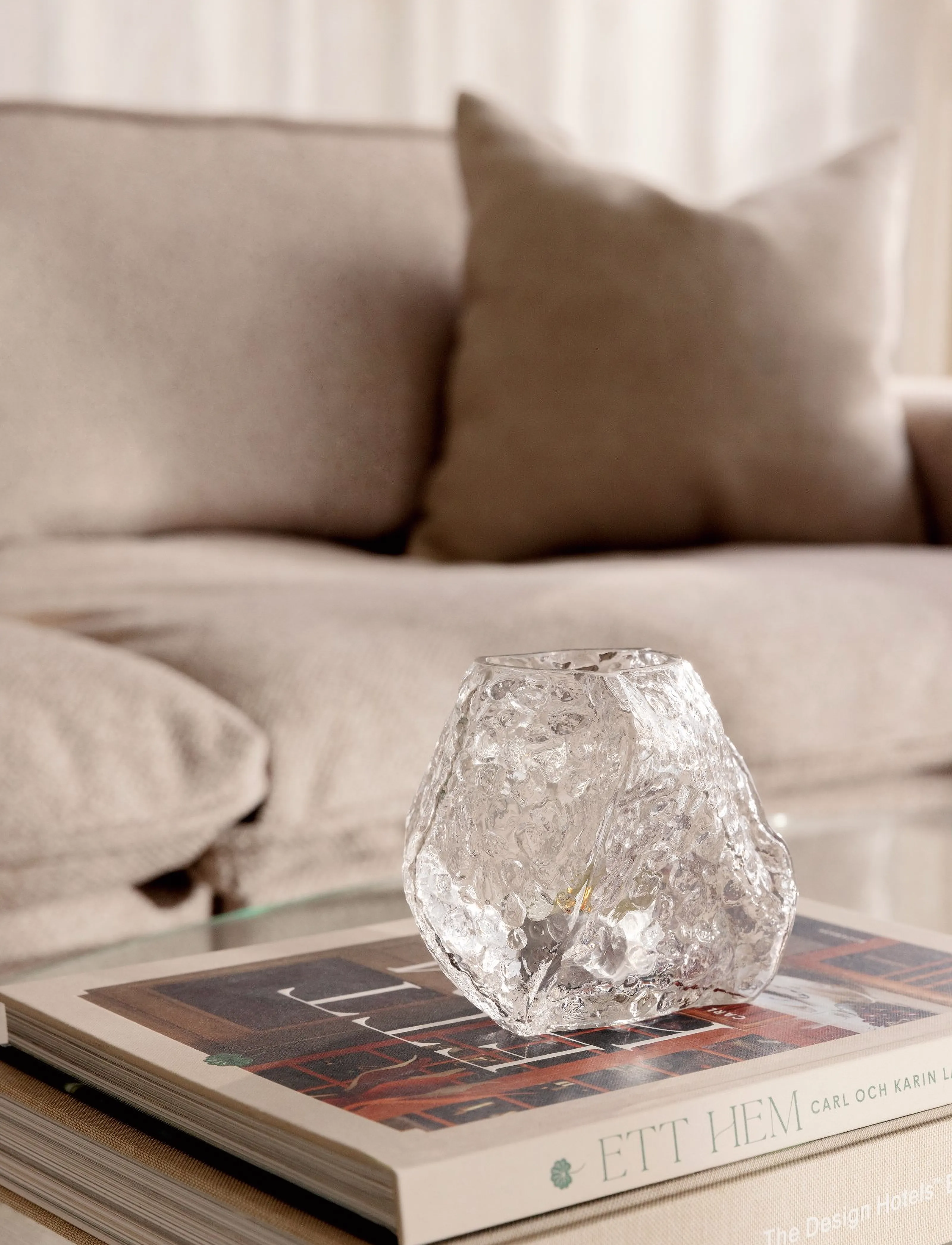 Globen Lighting Fyrfadsstage Valerie 12, Ø 12 cm, Nude, Lysestager & Lanterner > Fyrfadsstager, Unisex