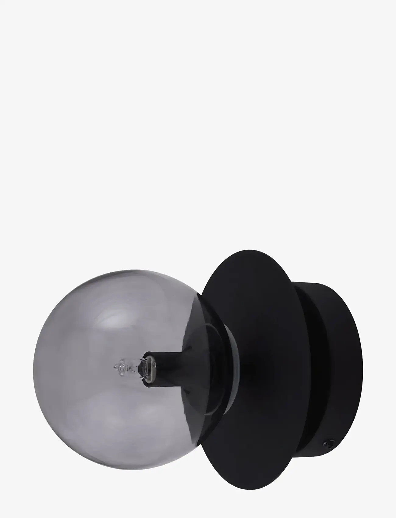 Globen Lighting - Wall lamp/ceiling lamp Art Deco IP44 Black/smoke - væglamper - black/smoke - 1