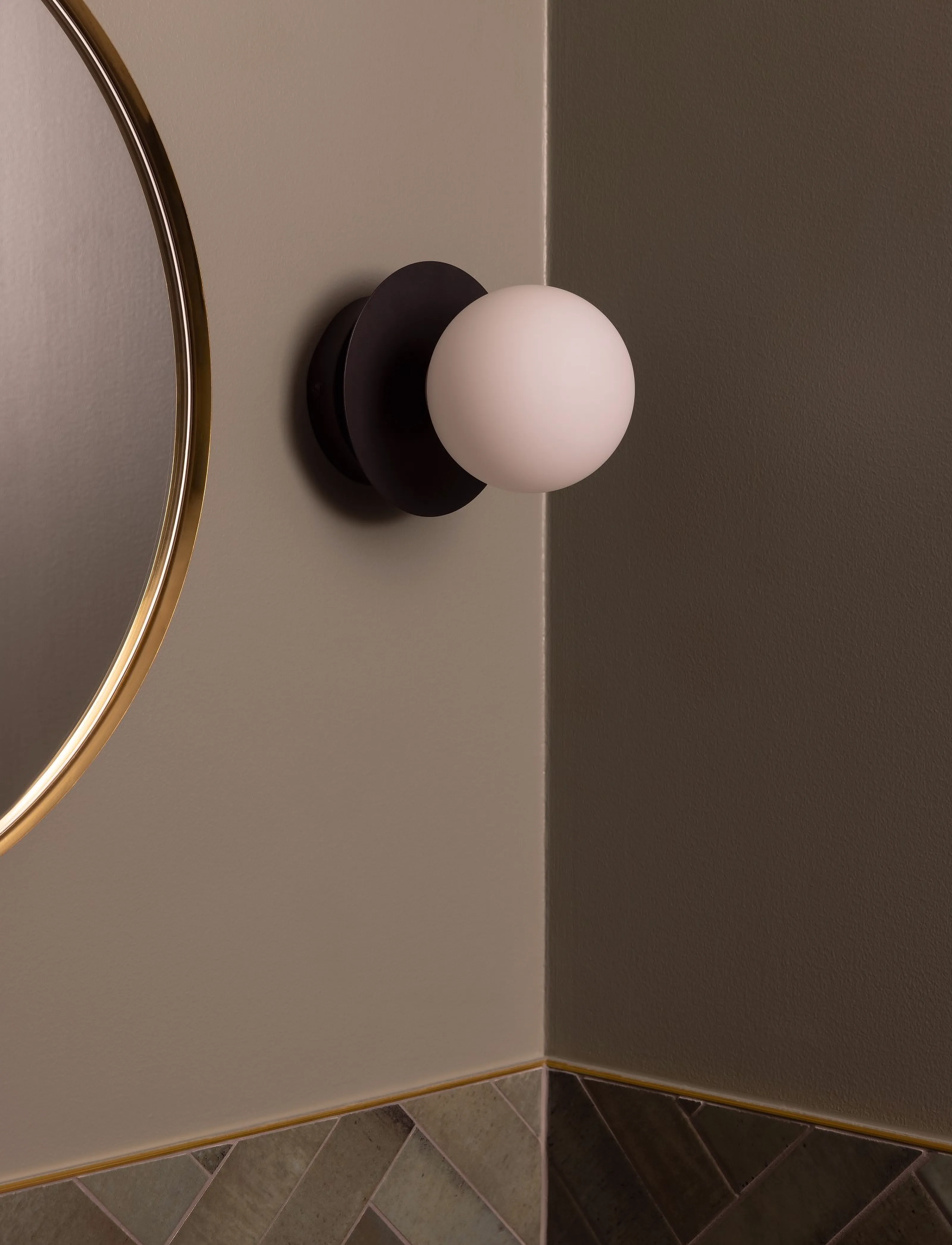 Globen Lighting Væg- Og Loftslampe I Art Deco-Stil, Ip44, One Size, Lamps, Mehrfarbig/gemustert - Wall Homeware