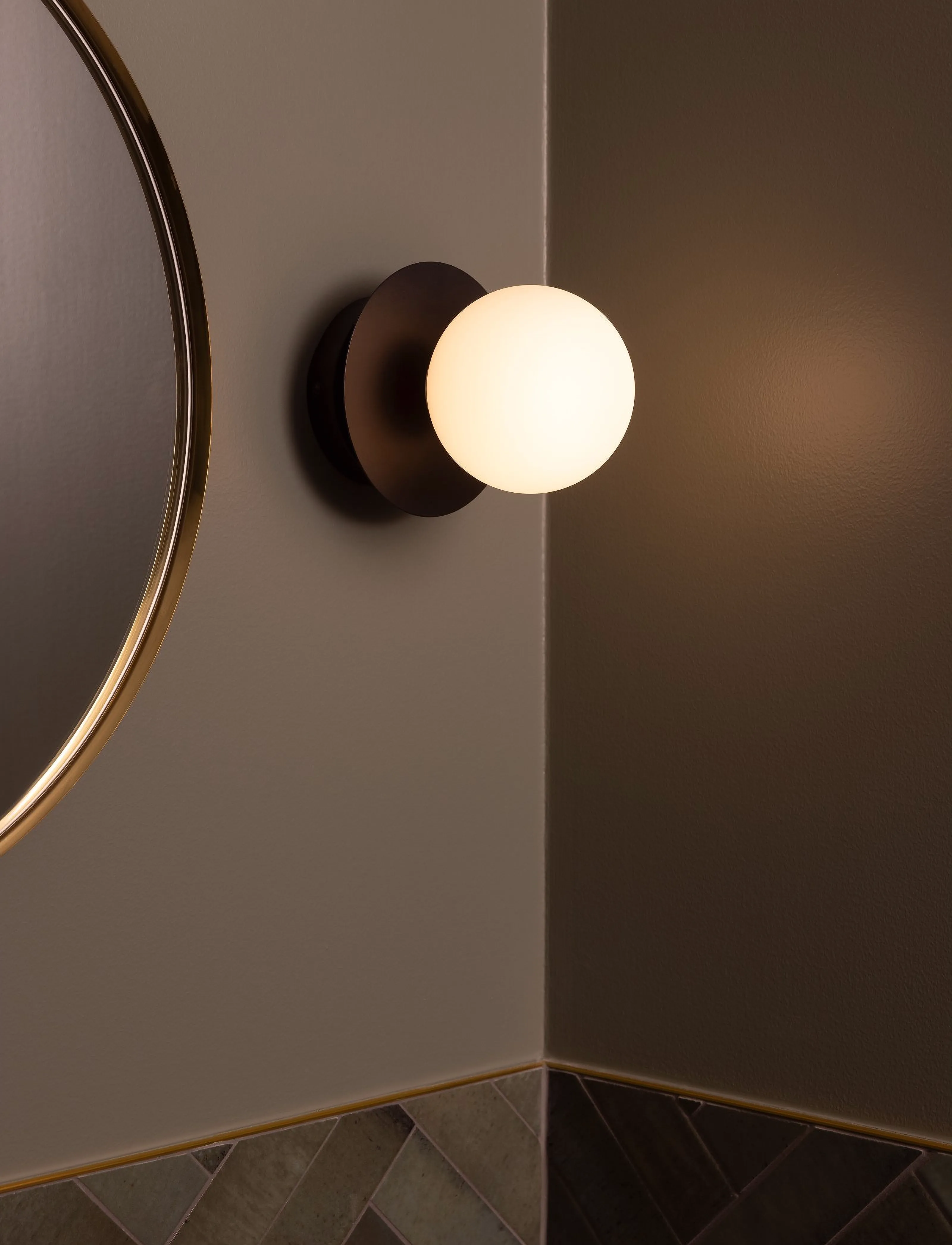 Globen Lighting - Wall Lamp/Ceiling Lamp Art Deco IP44 - wandleuchten - black/white - 3