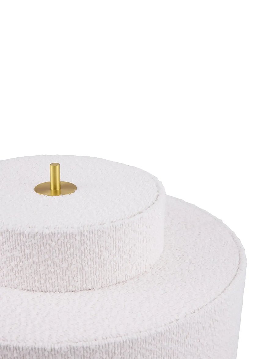 Globen Lighting - Floor lamp Noah 45 White bouclé - stehlampen - white bouclÉ - 3