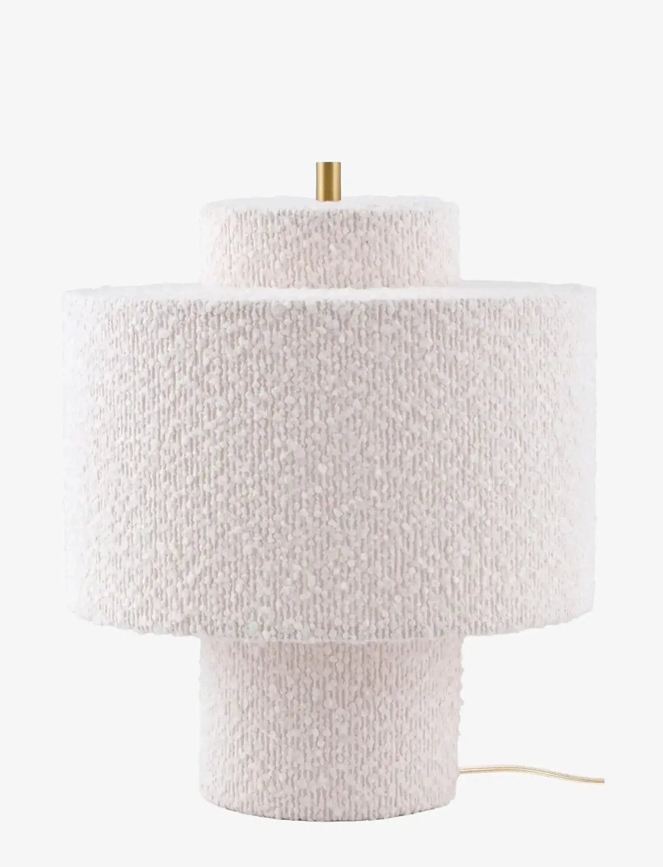 Globen Lighting - Table lamp Noah 25 White bouclé - schreibtisch- & tischlampen - white bouclÉ - 1