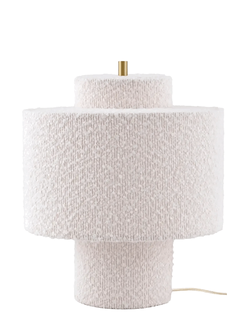 Globen Lighting - Table lamp Noah 25 White bouclé - schreibtisch- & tischlampen - white bouclÉ - 1