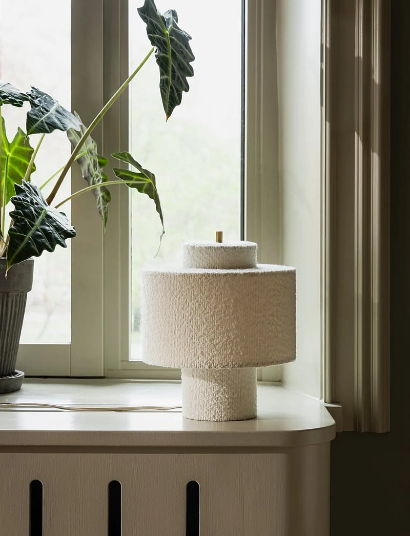 Globen Lighting - Table lamp Noah 25 White bouclé - schreibtisch- & tischlampen - white bouclÉ - 2