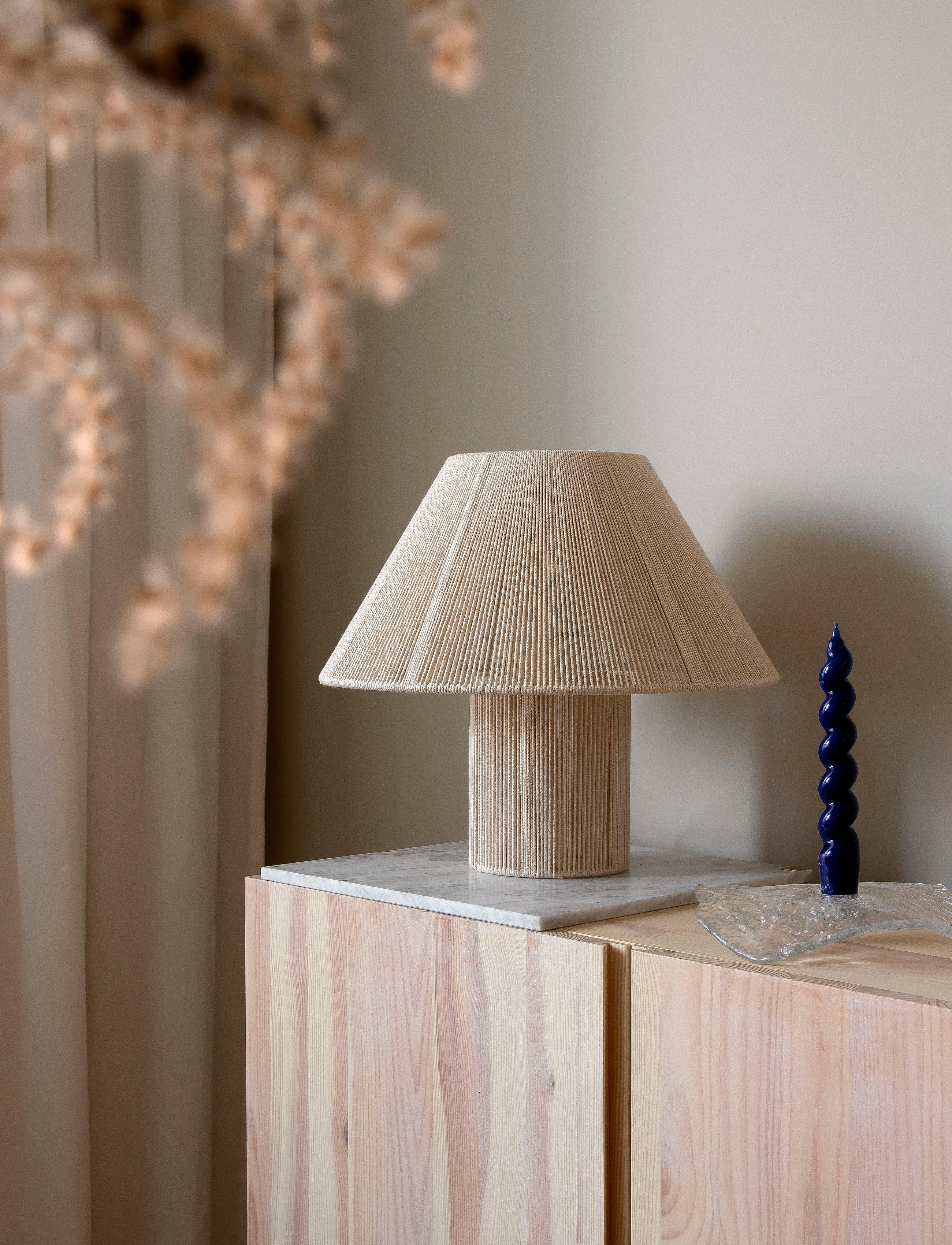 Globen Lighting Bordlampe Anna, One Size, Lamps, Beige - Table Homeware