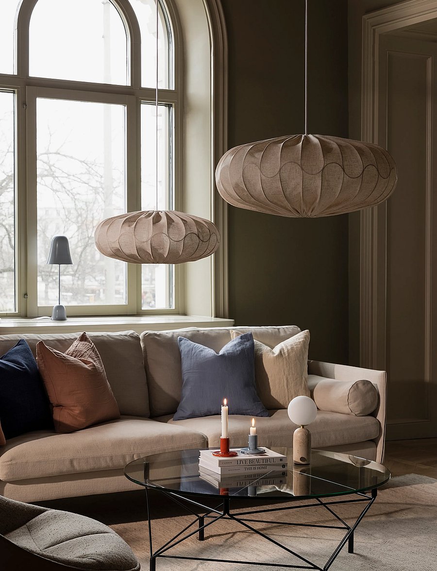 Globen Lighting - Lamp shade Bladverk 50 Beige - lambikuplid - beige - 0