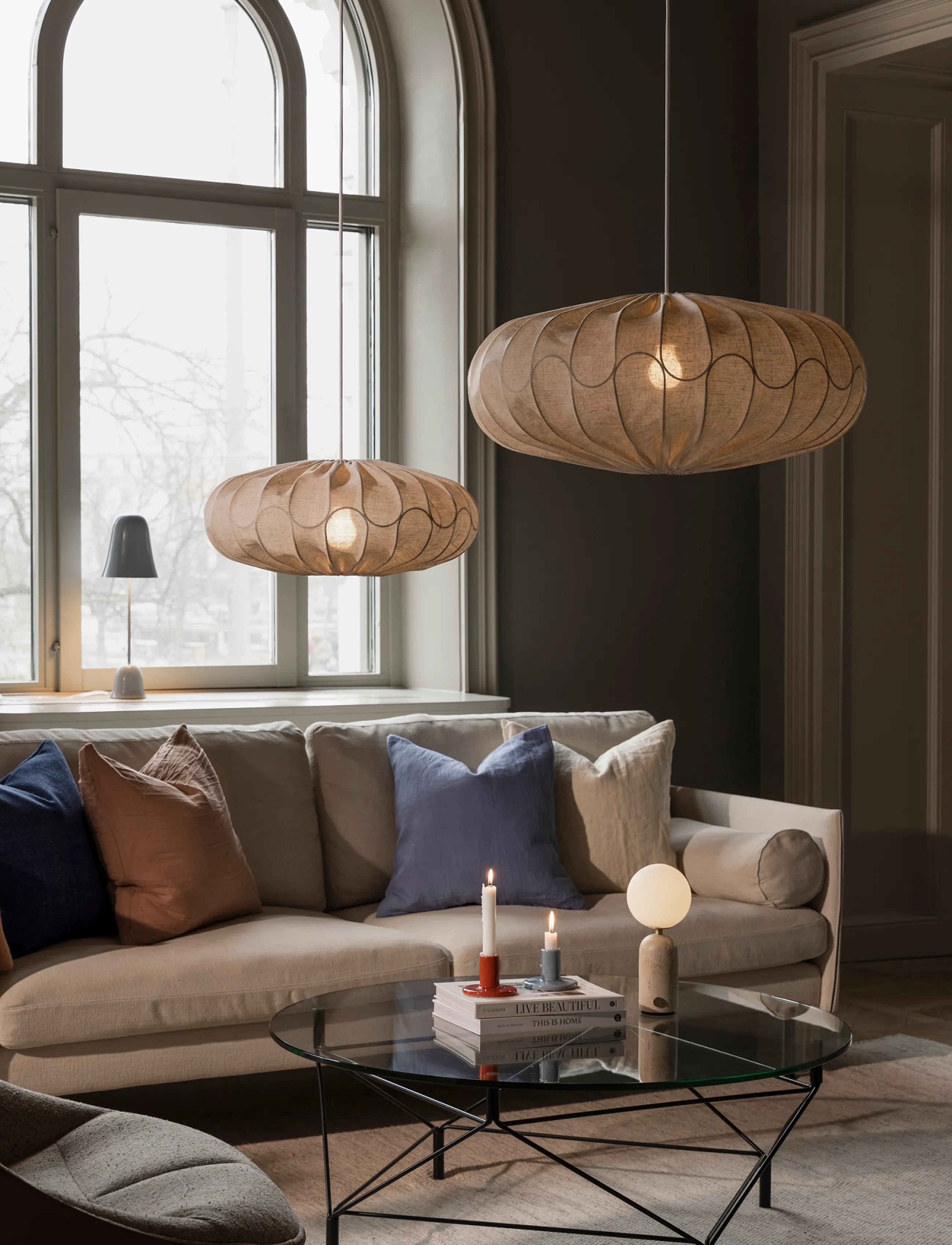 Globen Lighting - Lamp shade Bladverk 50 Beige - lampeskærme - beige - 3