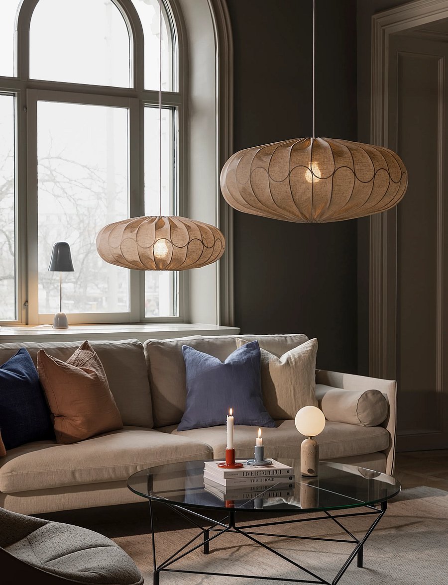 Globen Lighting - Lamp shade Bladverk 50 Beige - lambikuplid - beige - 3